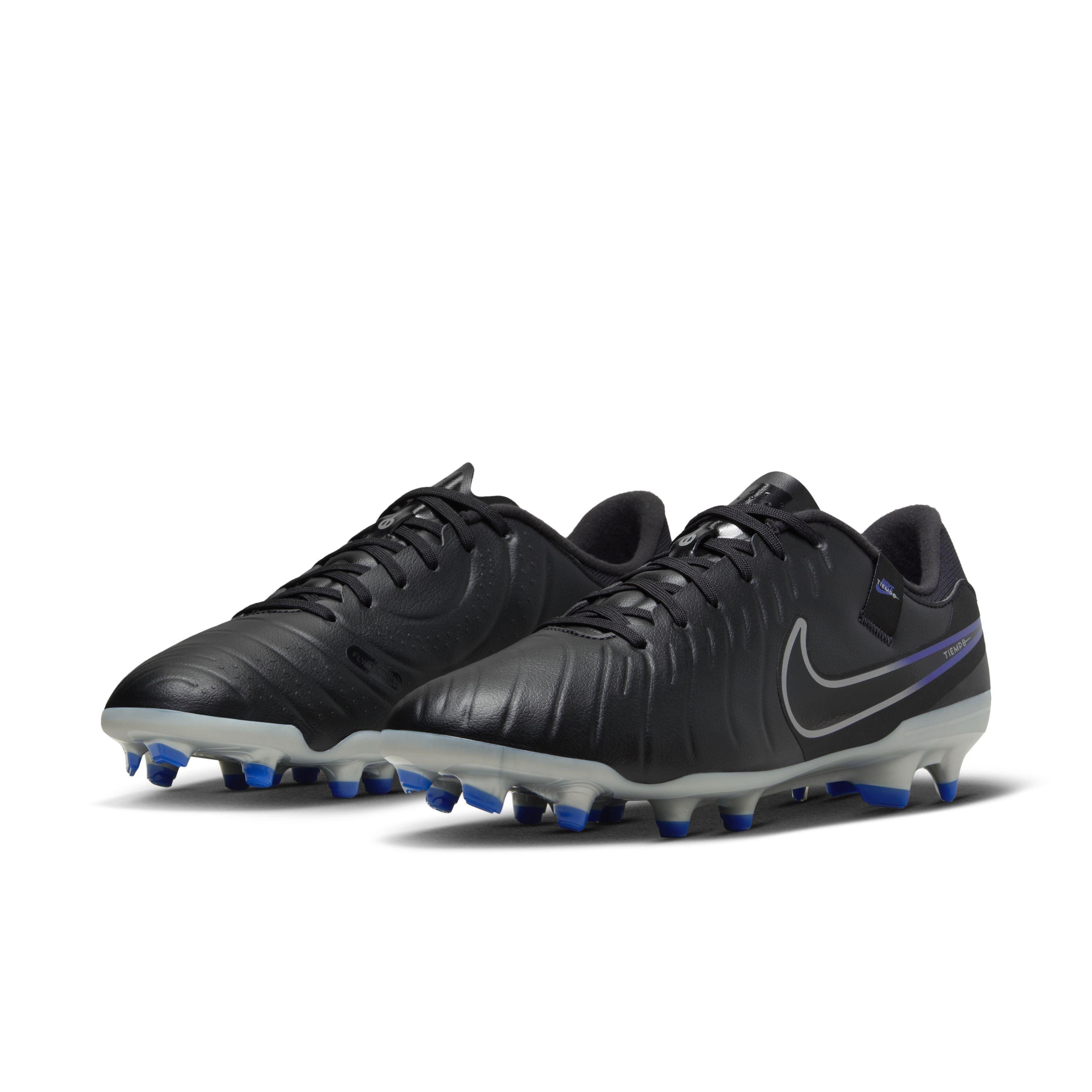 Nike Tiempo Legend 10 Academy Multi "Black/Hyper Royal/Chrome" Men's Soccer Cleat - BLACK/ROYAL/CHROME Thumbnail View 3