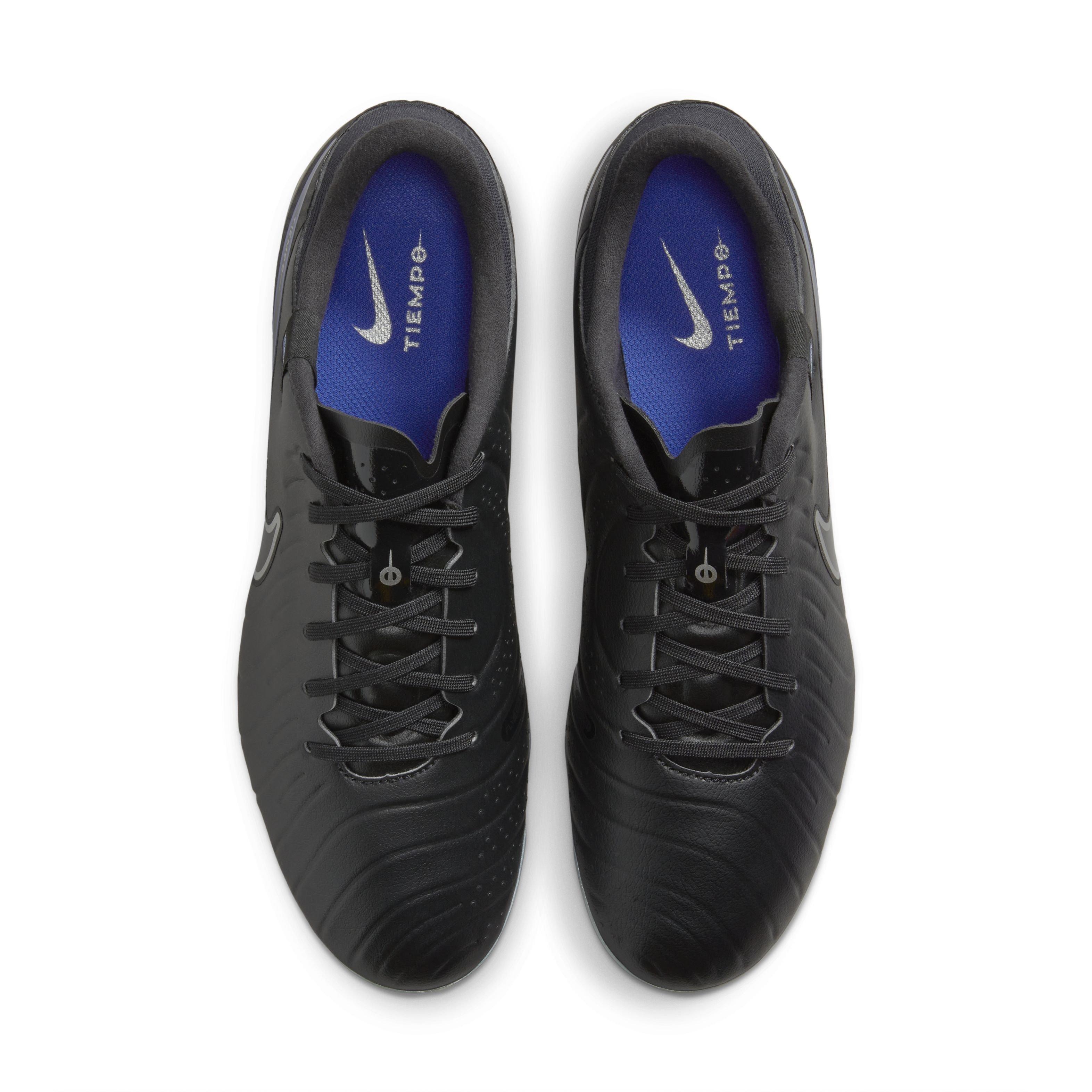 Nike Tiempo Legend 10 Academy Multi "Black/Hyper Royal/Chrome" Men's Soccer Cleat - BLACK/ROYAL/CHROME Thumbnail View 4