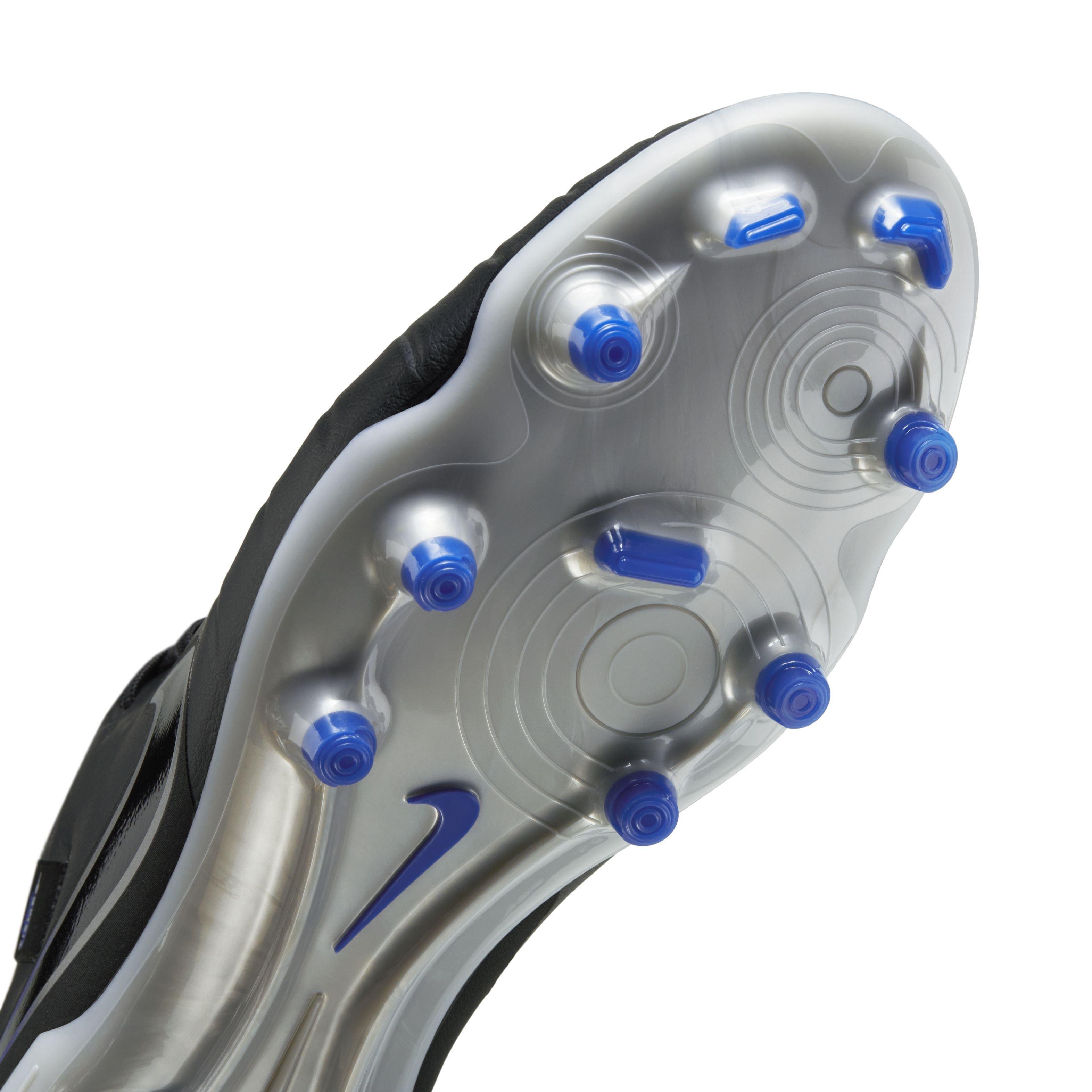 Nike Tiempo Legend 10 Academy Multi "Black/Hyper Royal/Chrome" Men's Soccer Cleat - BLACK/ROYAL/CHROME Thumbnail View 7