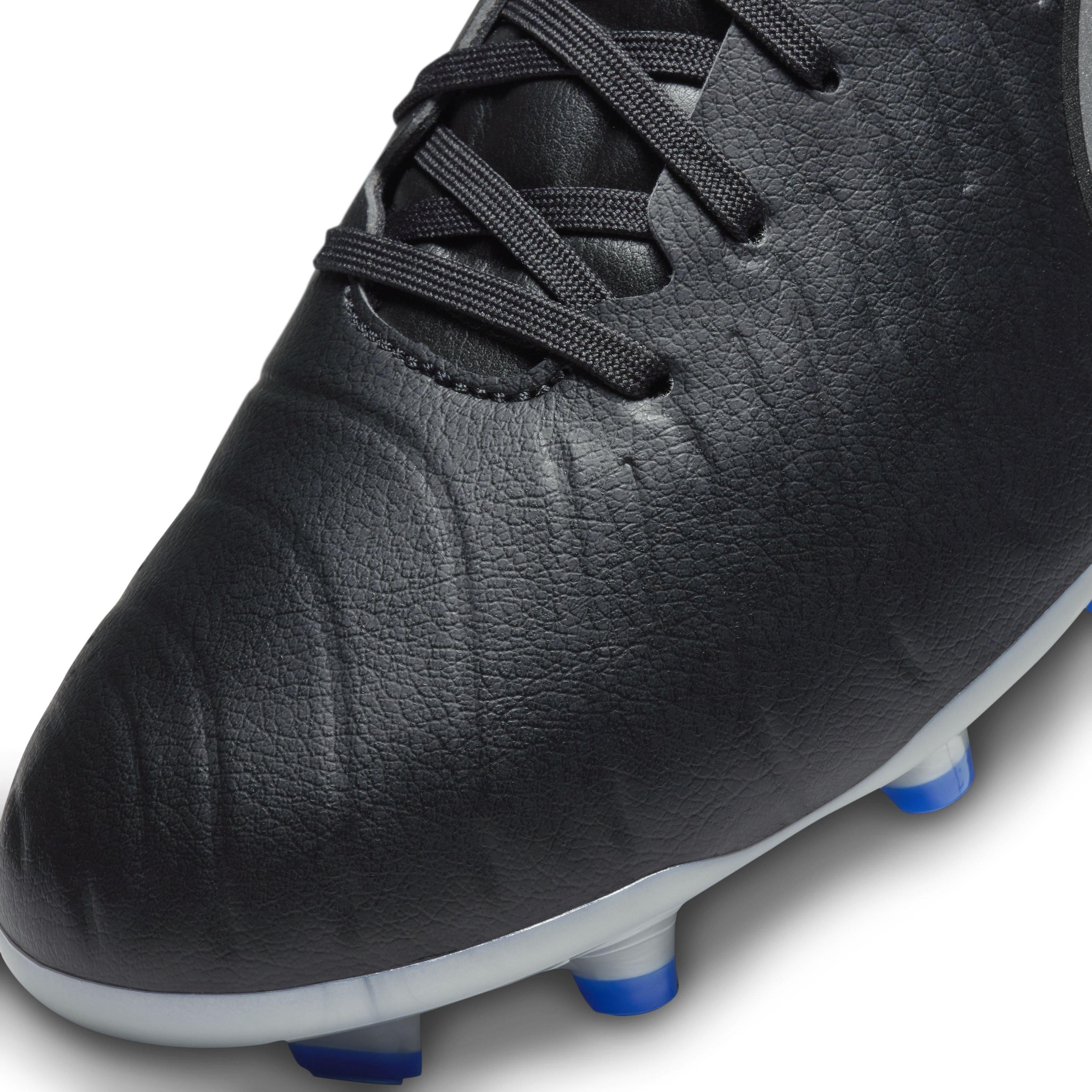 Nike Tiempo Legend 10 Academy Multi "Black/Hyper Royal/Chrome" Men's Soccer Cleat - BLACK/ROYAL/CHROME Thumbnail View 8