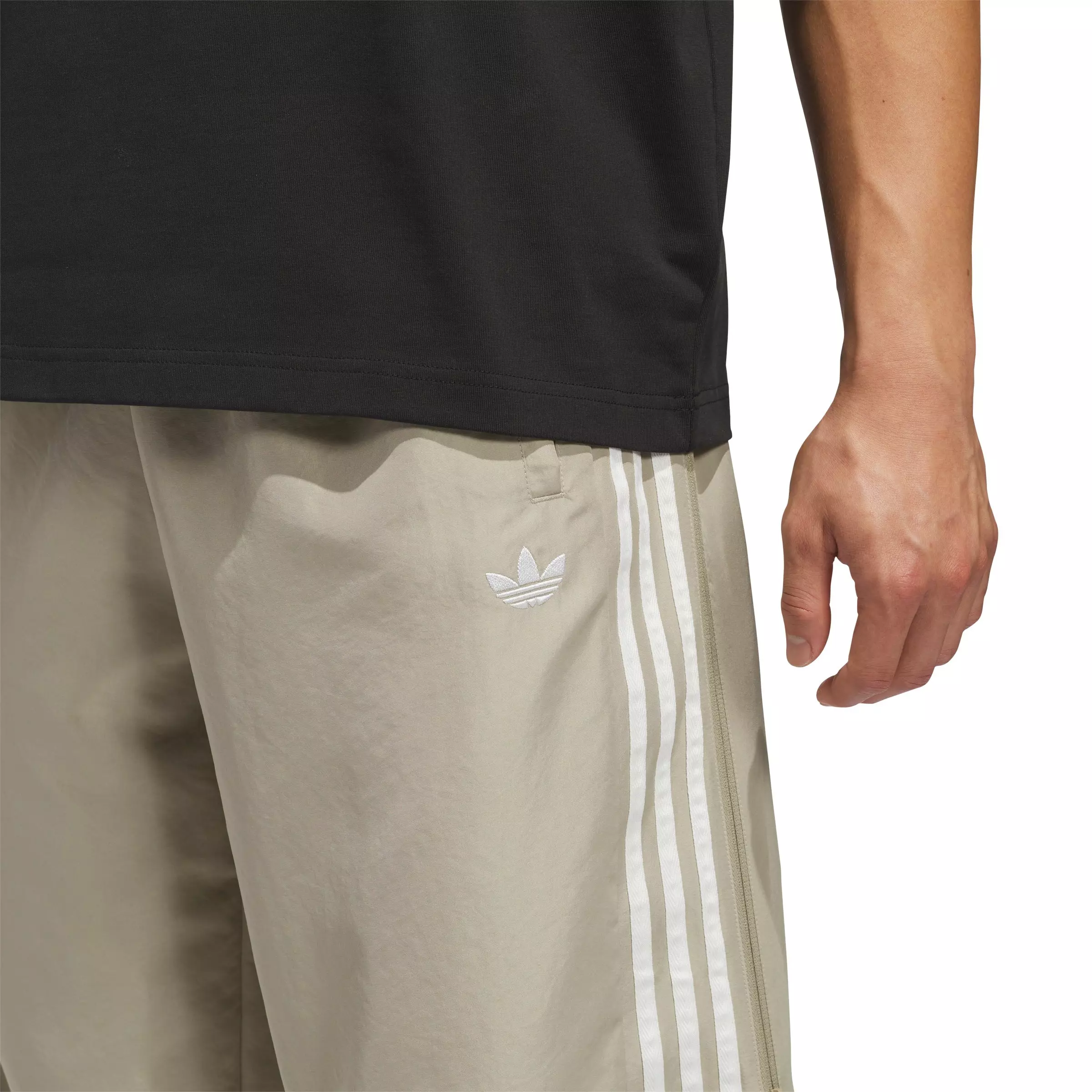 adidas Originals Men's Basketball Windbreaker Pants -Khaki - KHAKI