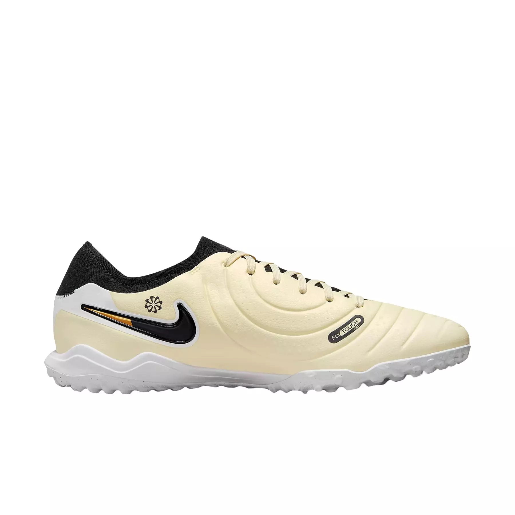 Nike Tiempo Legend 10 Pro Turf "Lemonade/Metallic Gold Coin/Black" Men's Soccer Shoe - LEMONADE/GOLD/BLACK