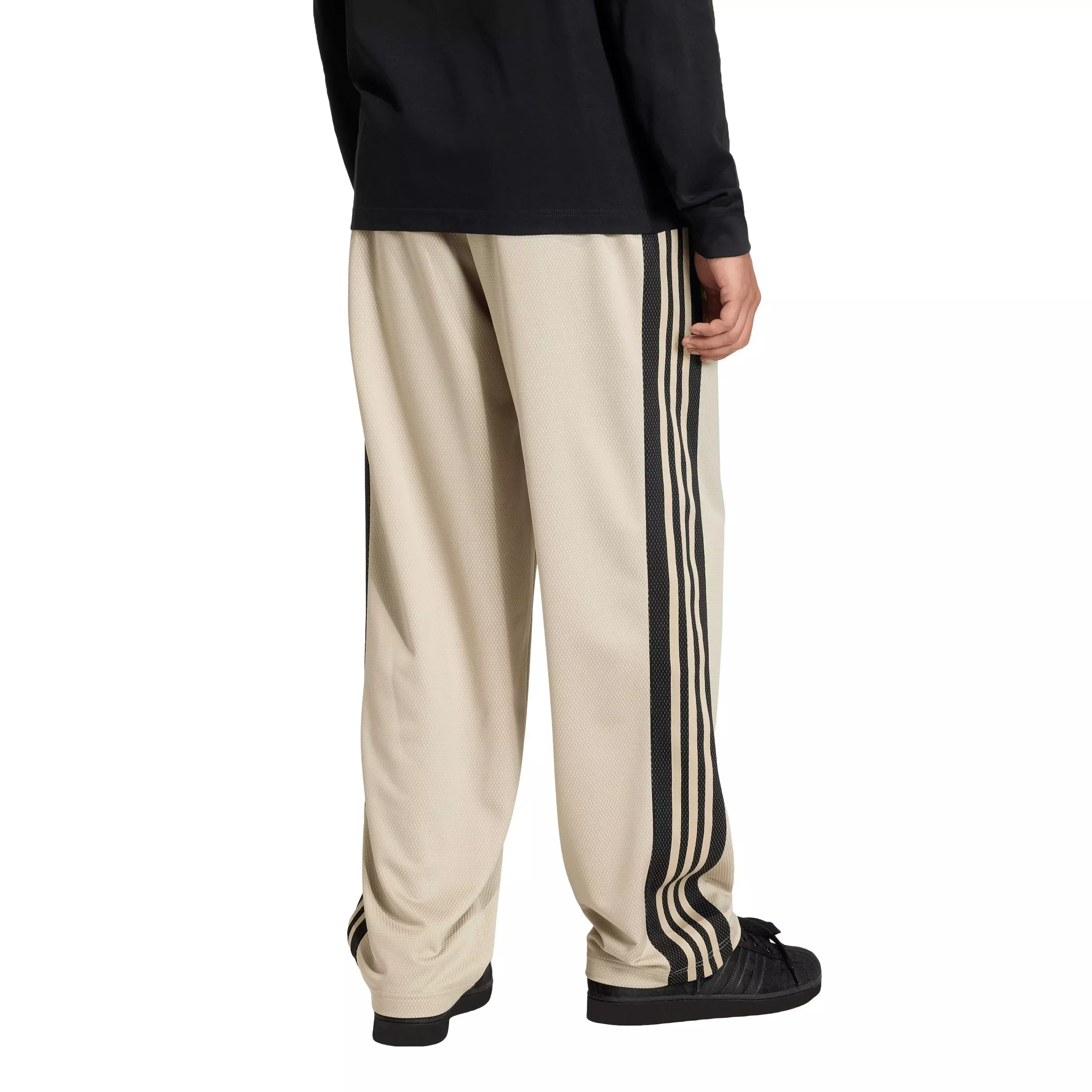 adidas Originals Men's Loose Mesh Trackpants - Khaki - KHAKI