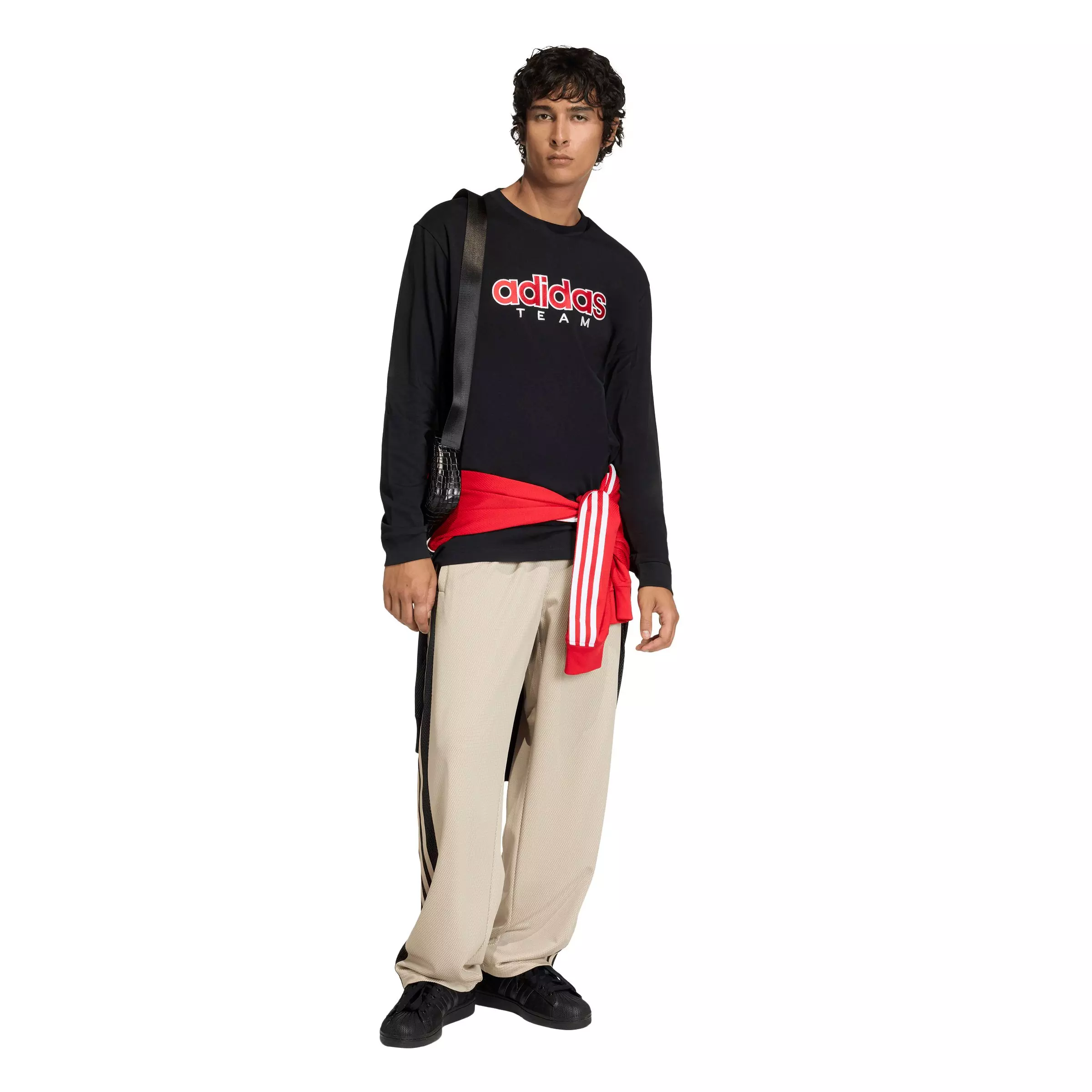 adidas Originals Men's Loose Mesh Trackpants - Khaki - KHAKI