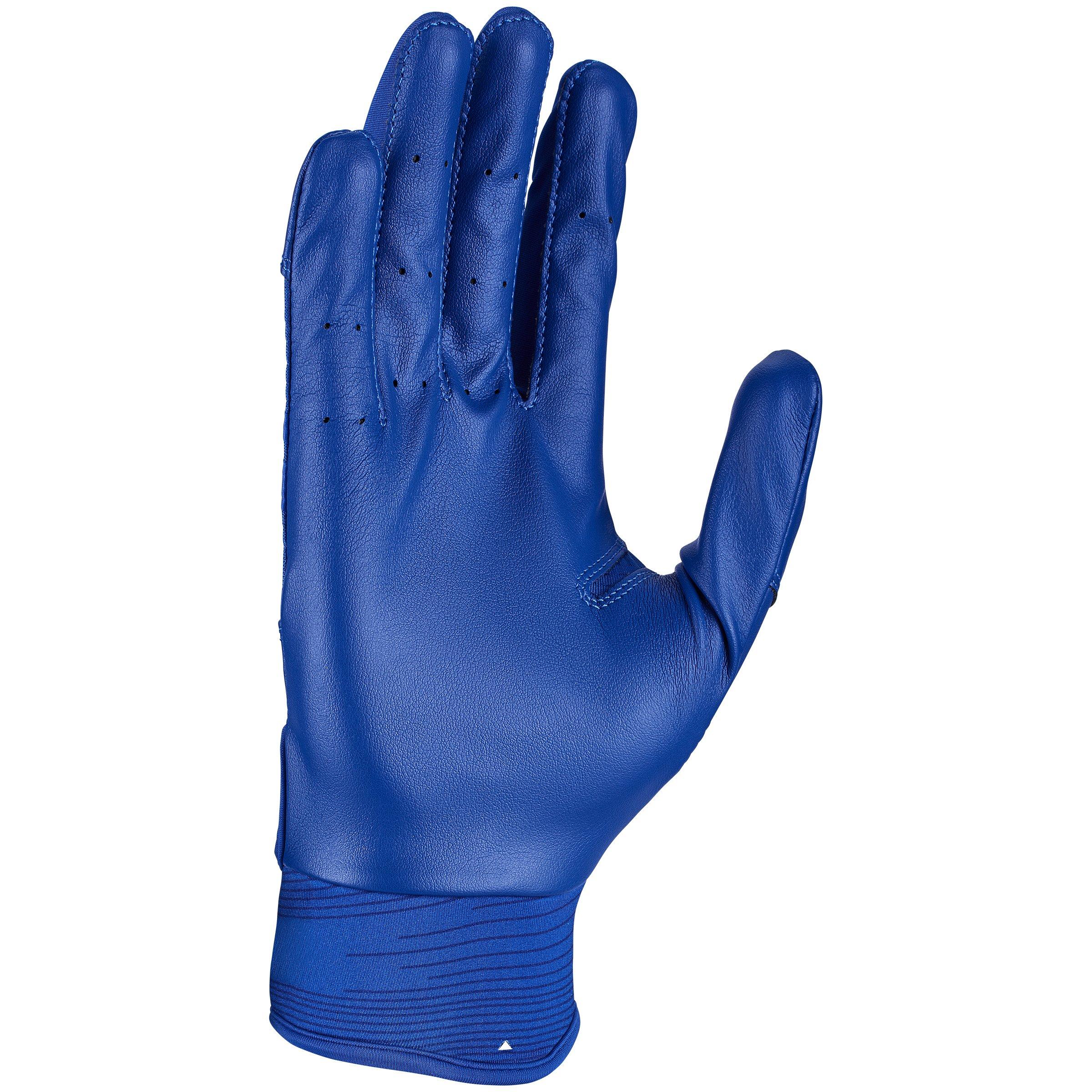 Nike Youth Alpha Huarache Edge Baseball Batting Gloves - ROYAL/WHITE Thumbnail View 2