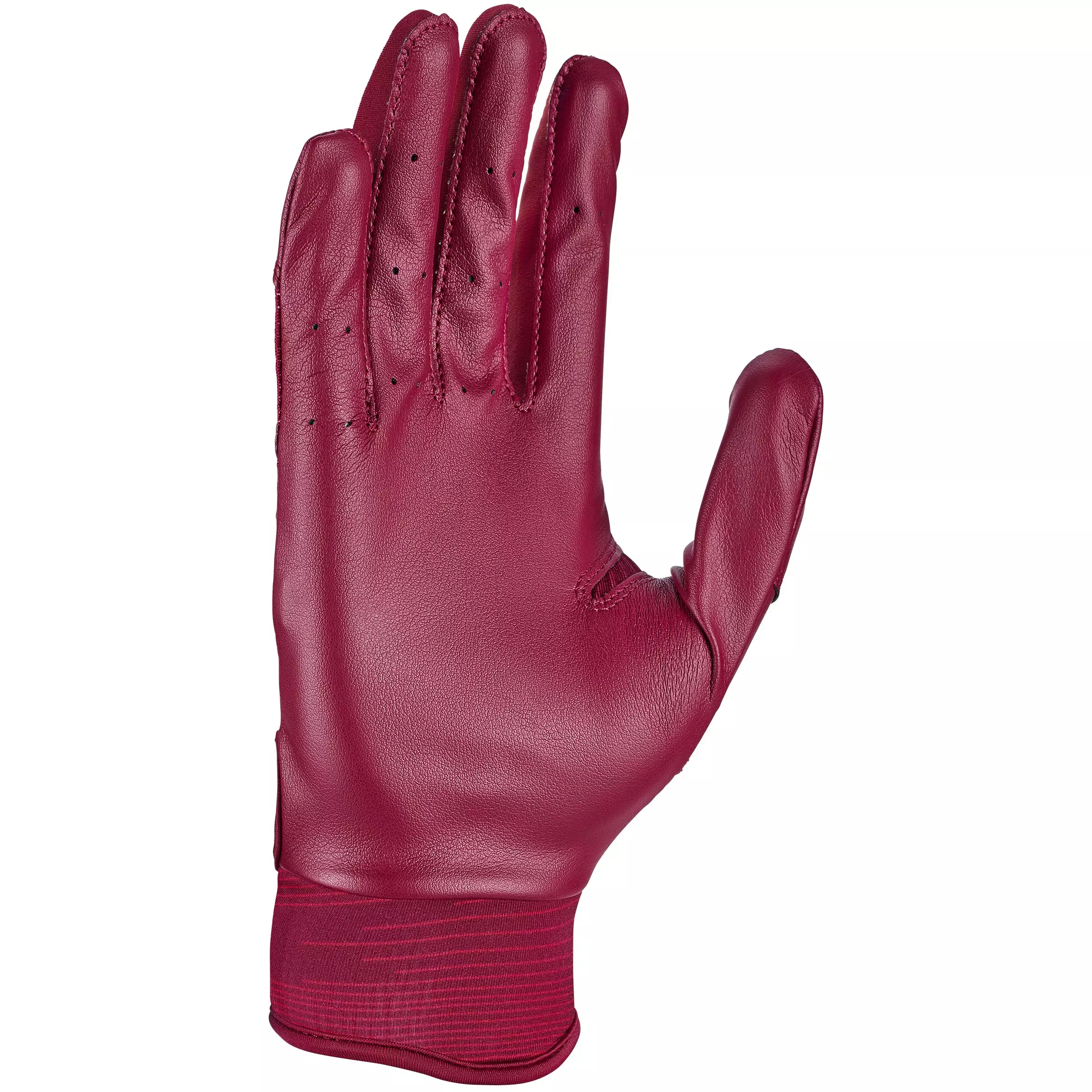 Nike Youth Alpha Huarache Edge Baseball Batting Gloves - CRIMSON/WHITE