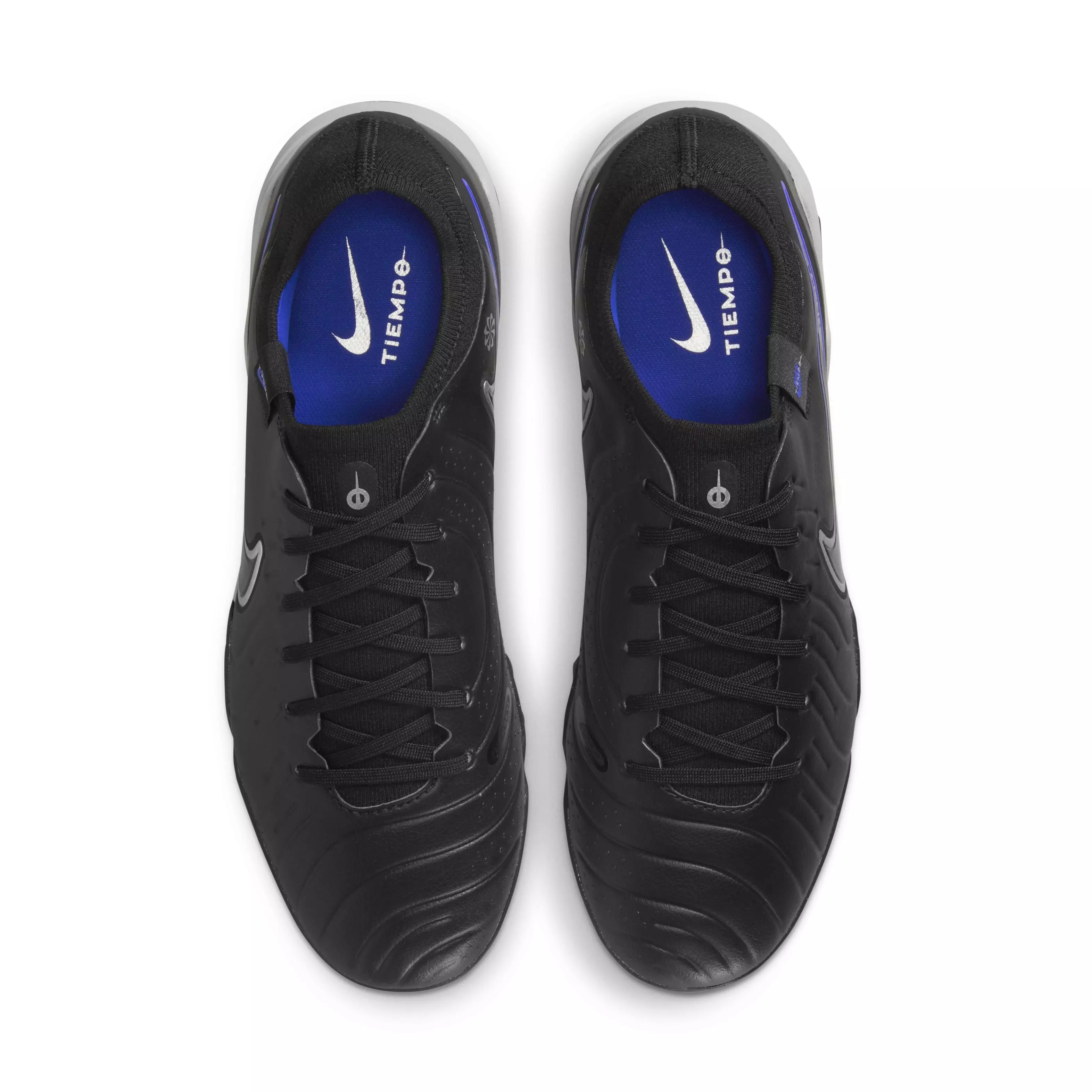 Nike Tiempo Legend 10 Pro Turf "Black/Hyper Royal/Chrome" Men's Soccer Shoe - BLACK/ROYAL/CHROME
