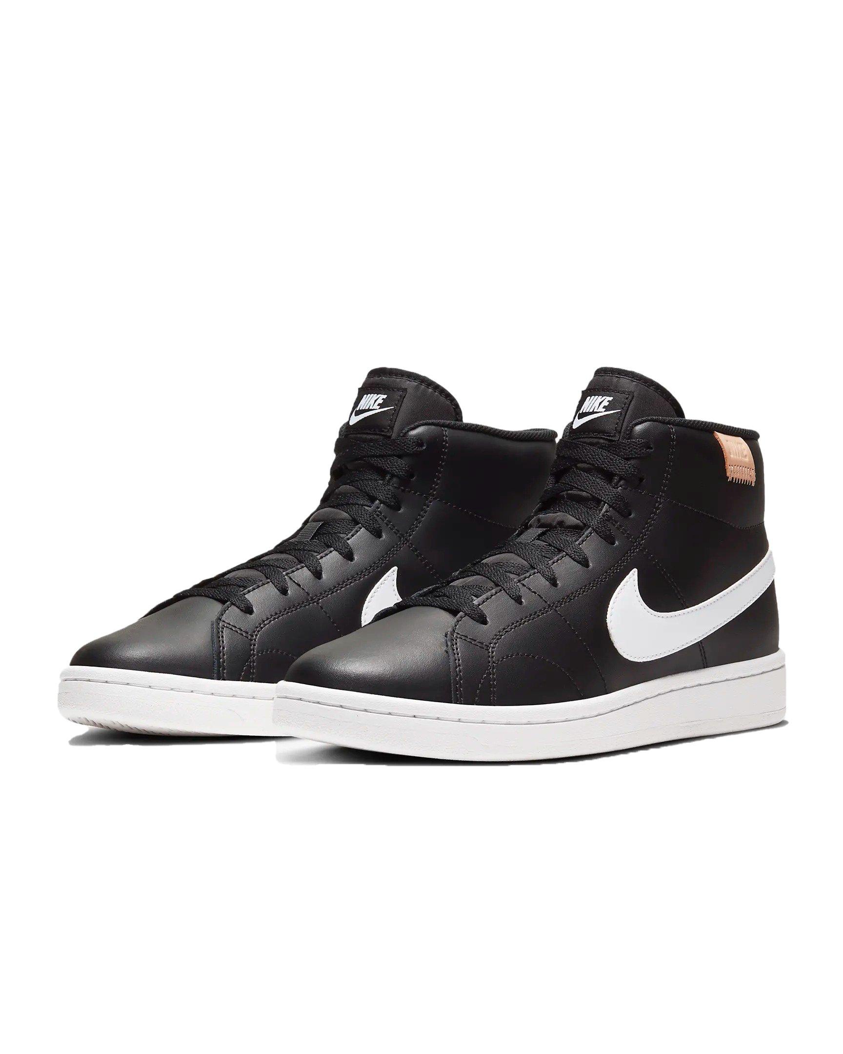 Nike Court Royale 2 Mid "Black/White Onyx/White" Men's Shoe - BLACK/WHITE/WHITE Thumbnail View 3