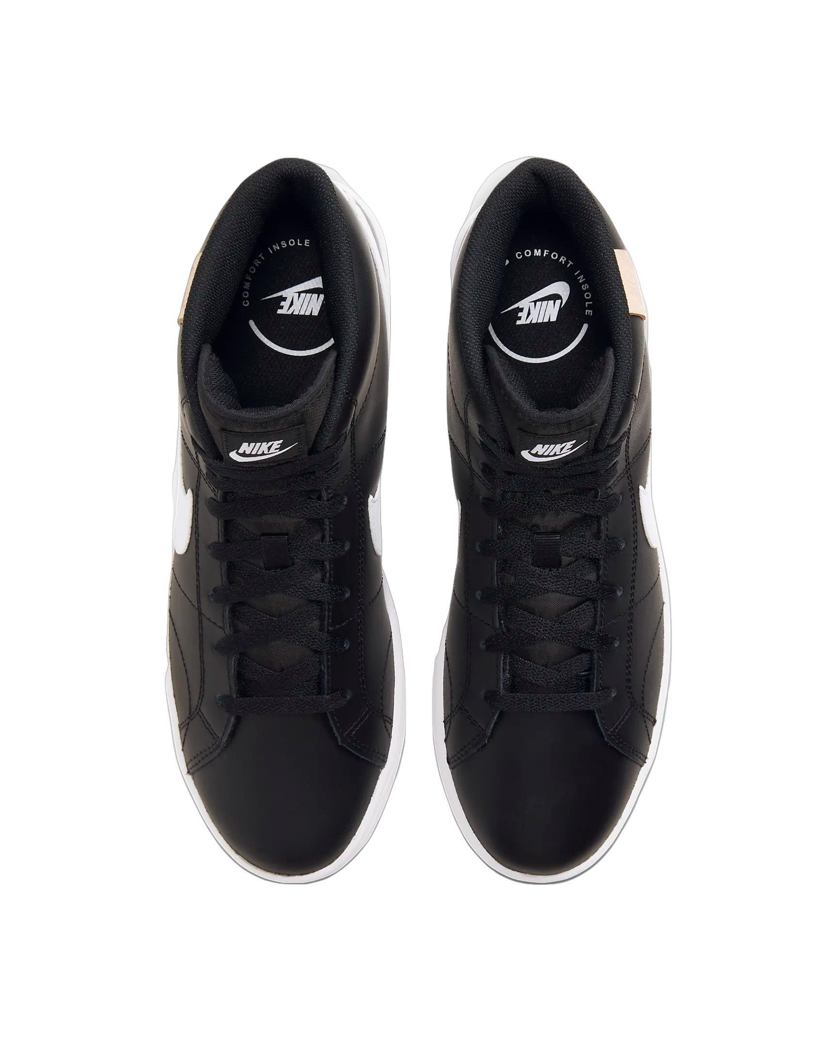 Nike Court Royale 2 Mid "Black/White Onyx/White" Men's Shoe - BLACK/WHITE/WHITE Thumbnail View 4