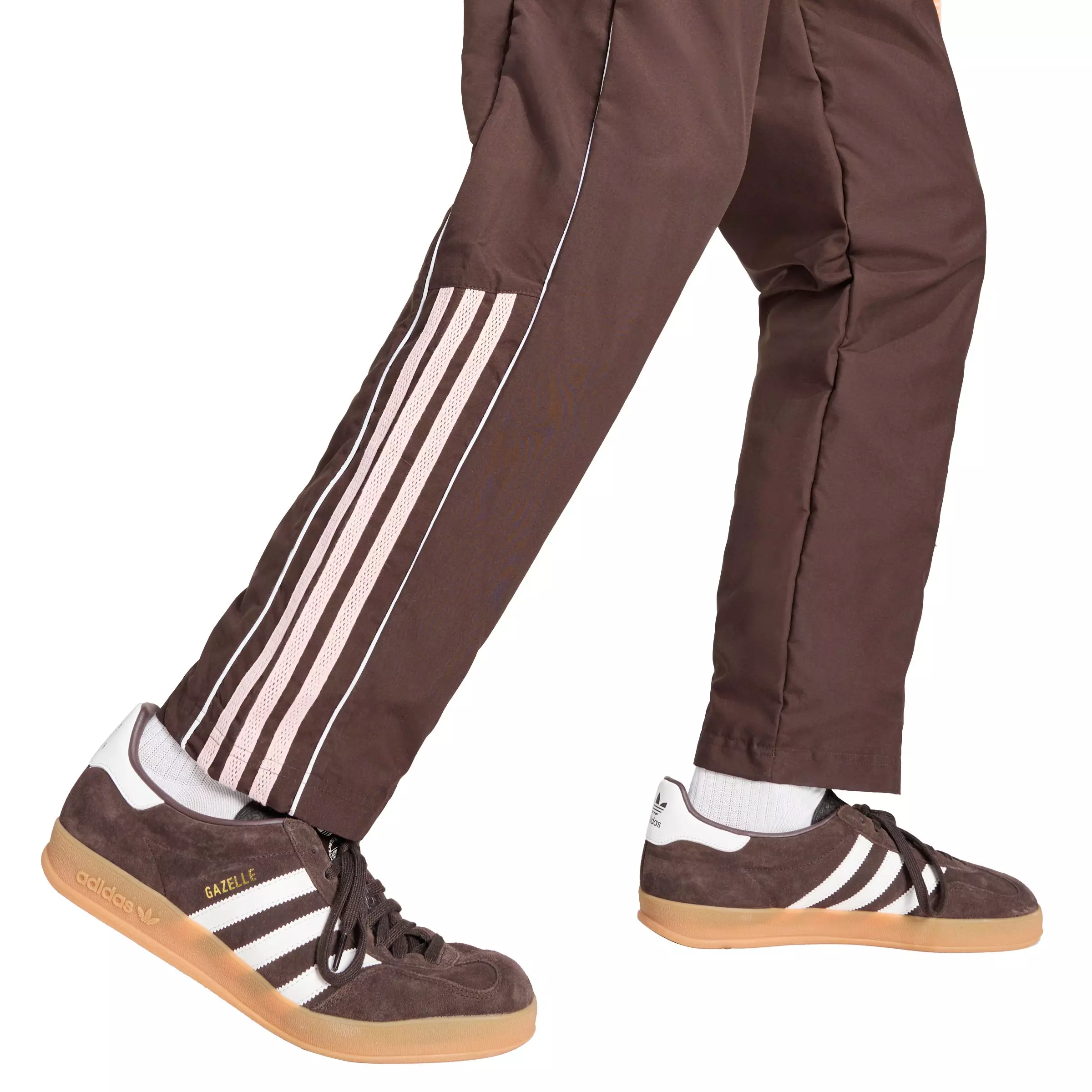 adidas Originals Men's Half Stripes Track Pants -Coffee - COFFEE