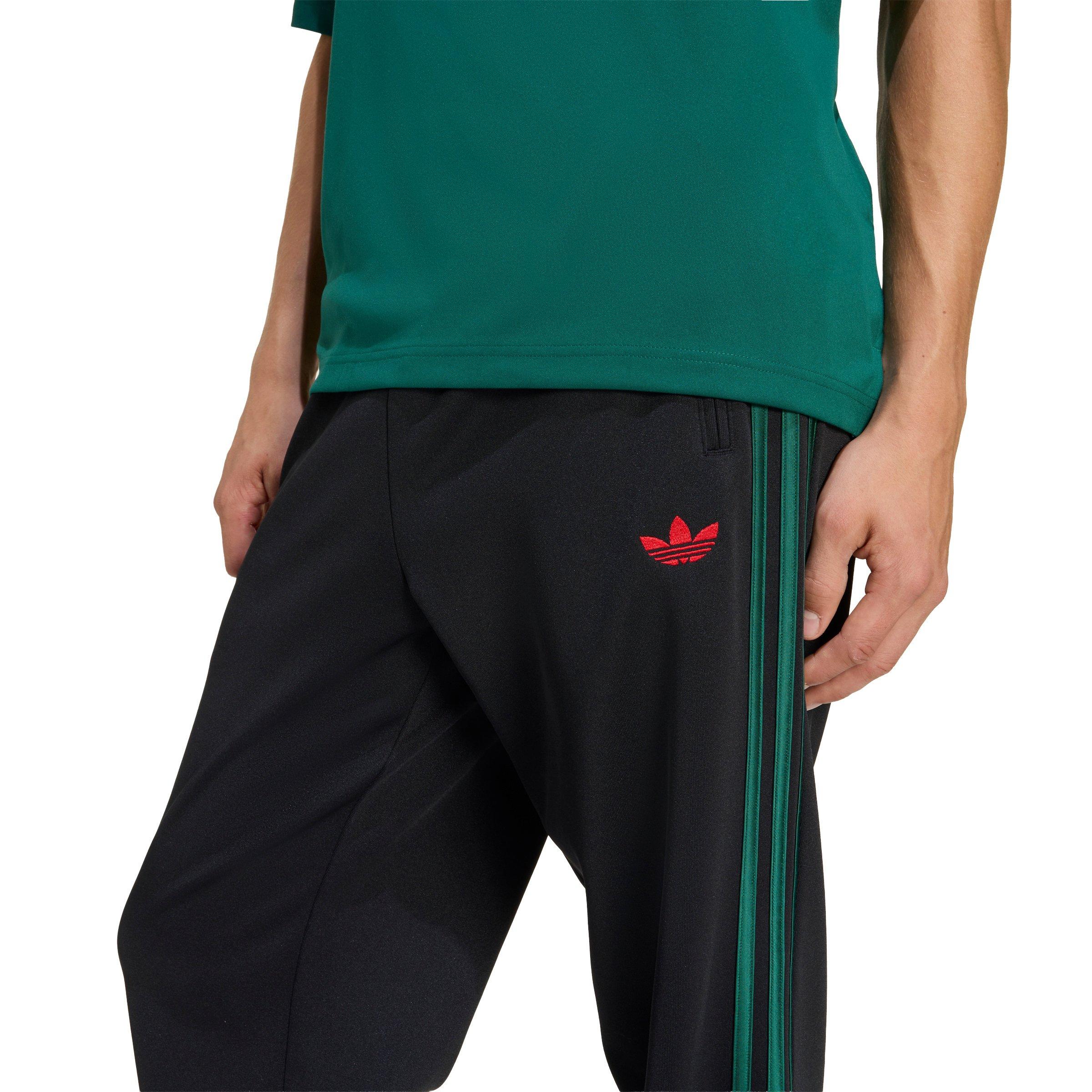 adidas Originals Men's Roses Firebird Track Pants - Black/Green - BLACK/GREEN Thumbnail View 3