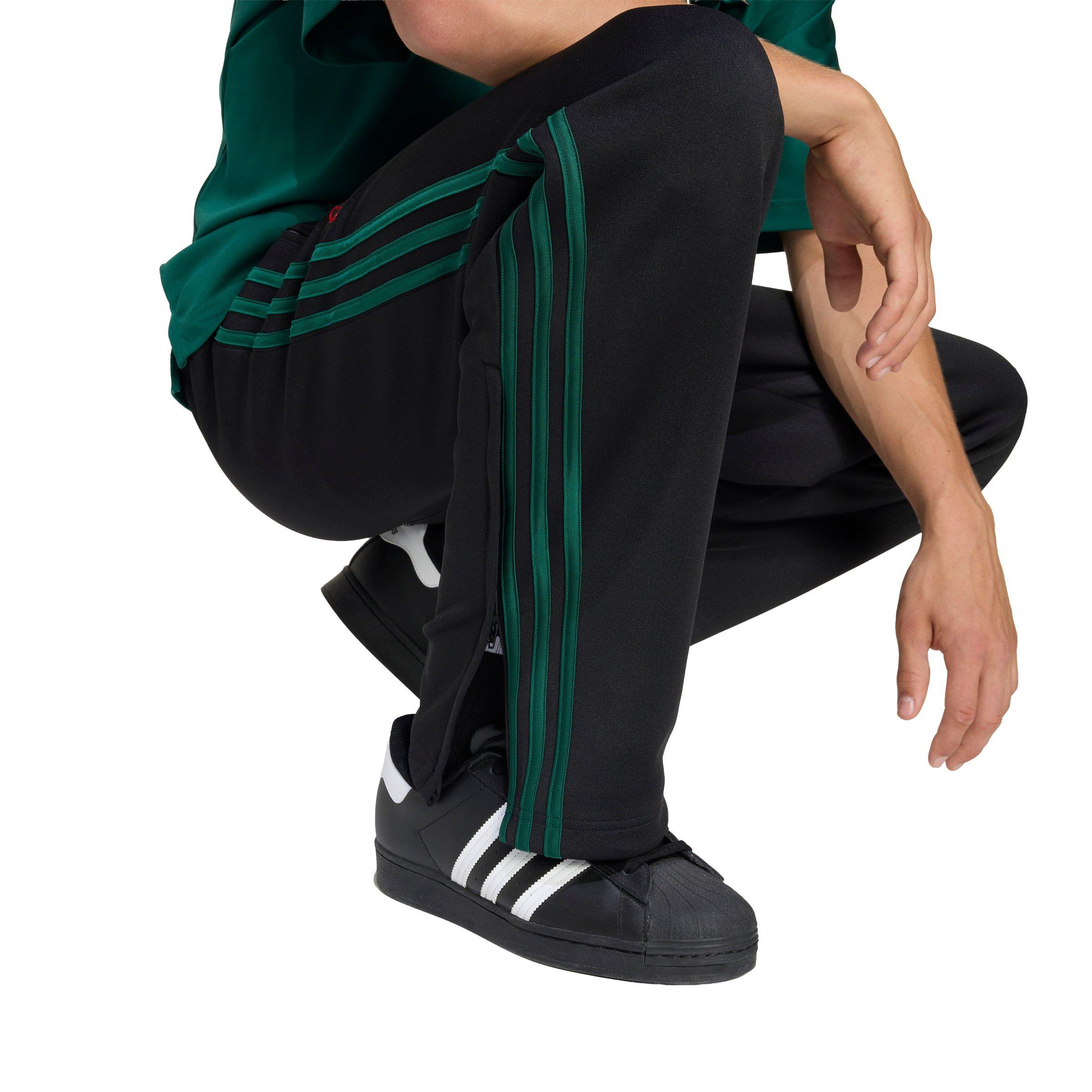 adidas Originals Men's Roses Firebird Track Pants -Black/Green - BLACK/GREEN Thumbnail View 4