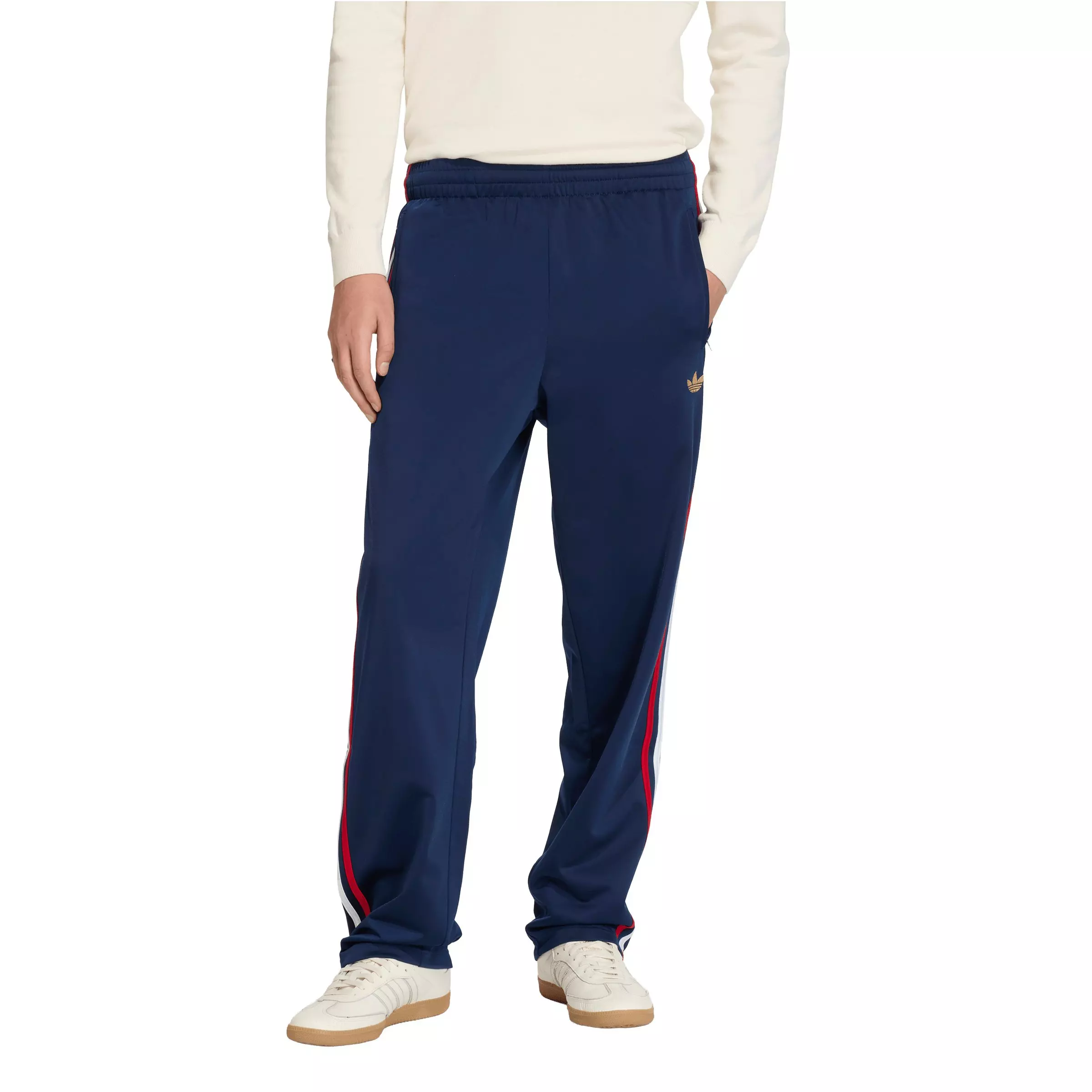 adidas Originals Men's Firebird Track Pants -Indigo/Red - INDIGO/RED