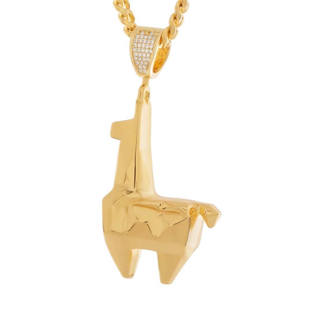 King Ice X Fortnite - Crystal Llama Necklace - GOLD