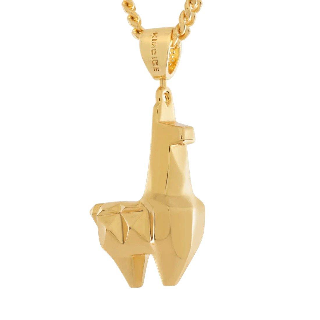 King Ice X Fortnite - Crystal Llama Necklace - GOLD