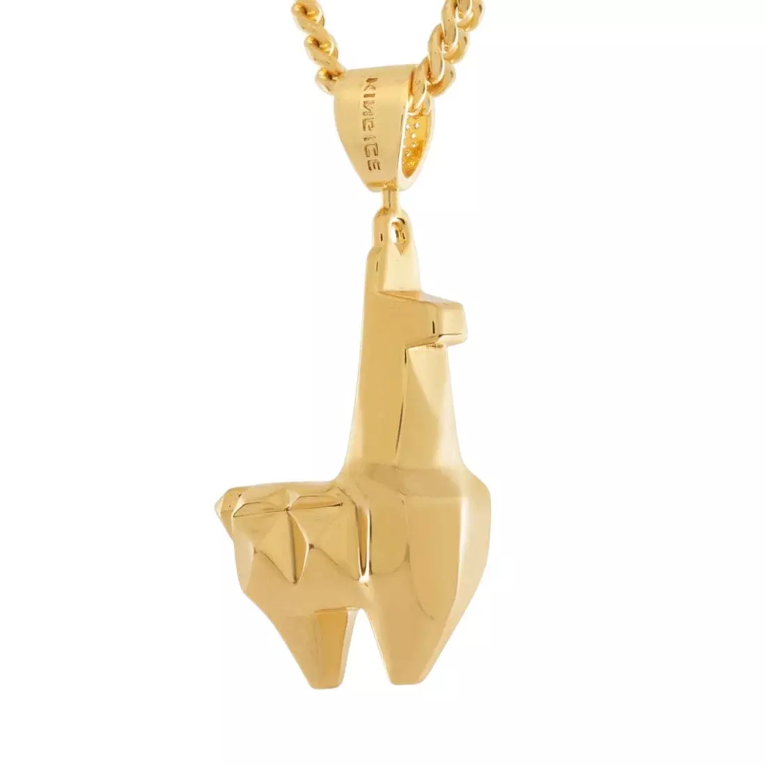 King Ice X Fortnite - Crystal Llama Necklace - GOLD