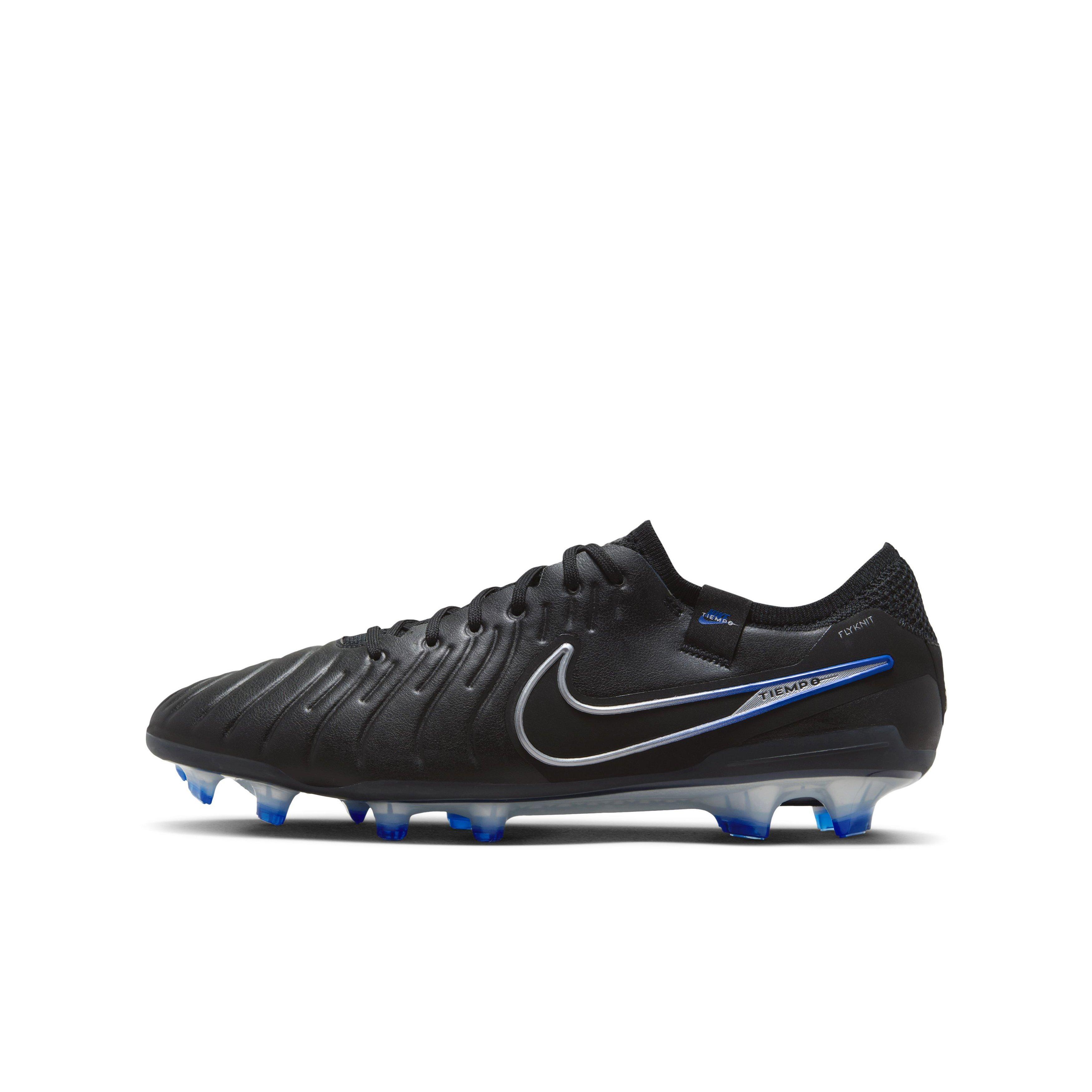 Nike Tiempo Legend 10 Elite Firm Ground  Grade School Kids' "Black/Hyper Royal/Chrome" Soccer Cleat