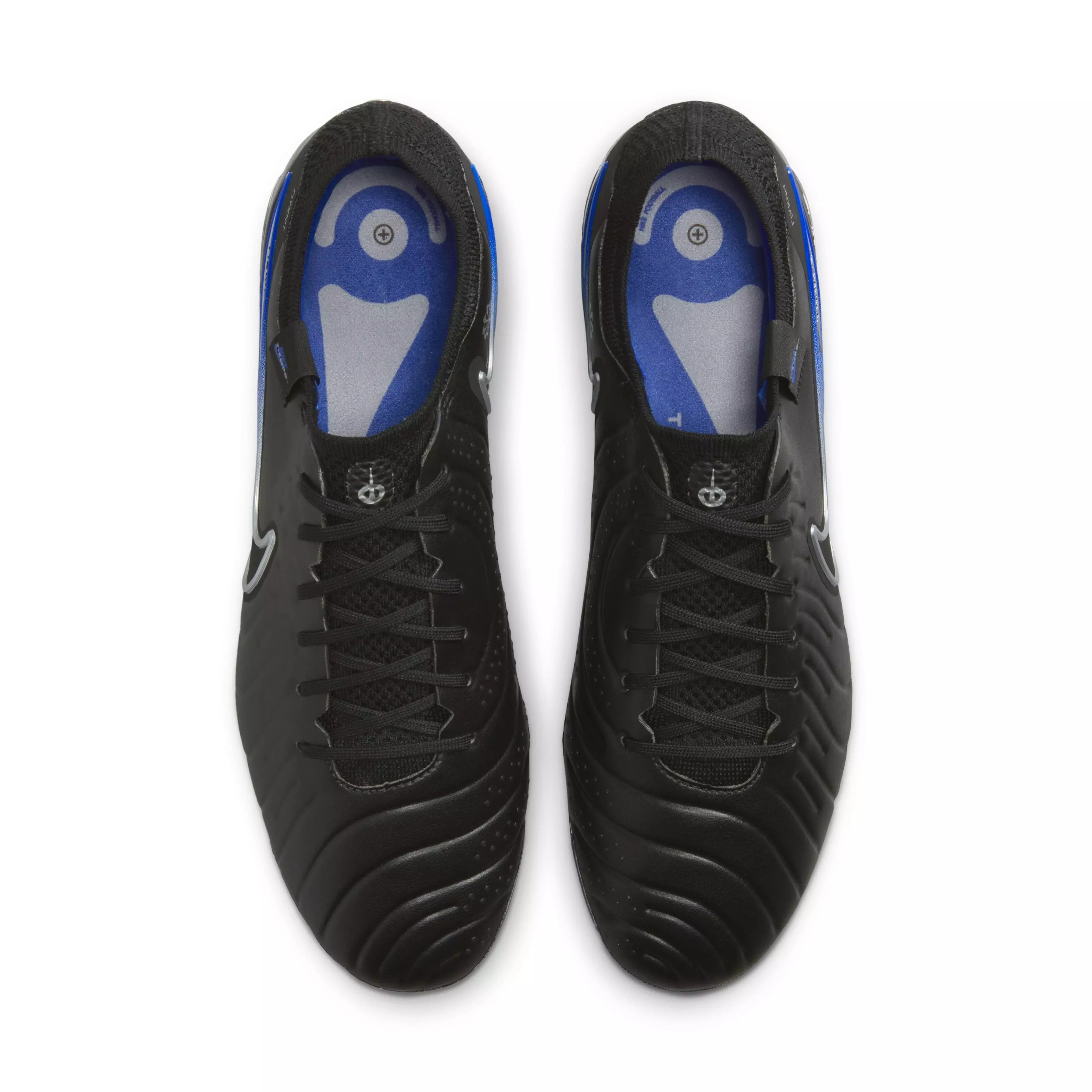 Nike Tiempo Legend 10 Elite Firm Ground "Black/Hyper Royal/Chrome" Grade School Kids' Soccer Cleat - BLACK/ROYAL/CHROME