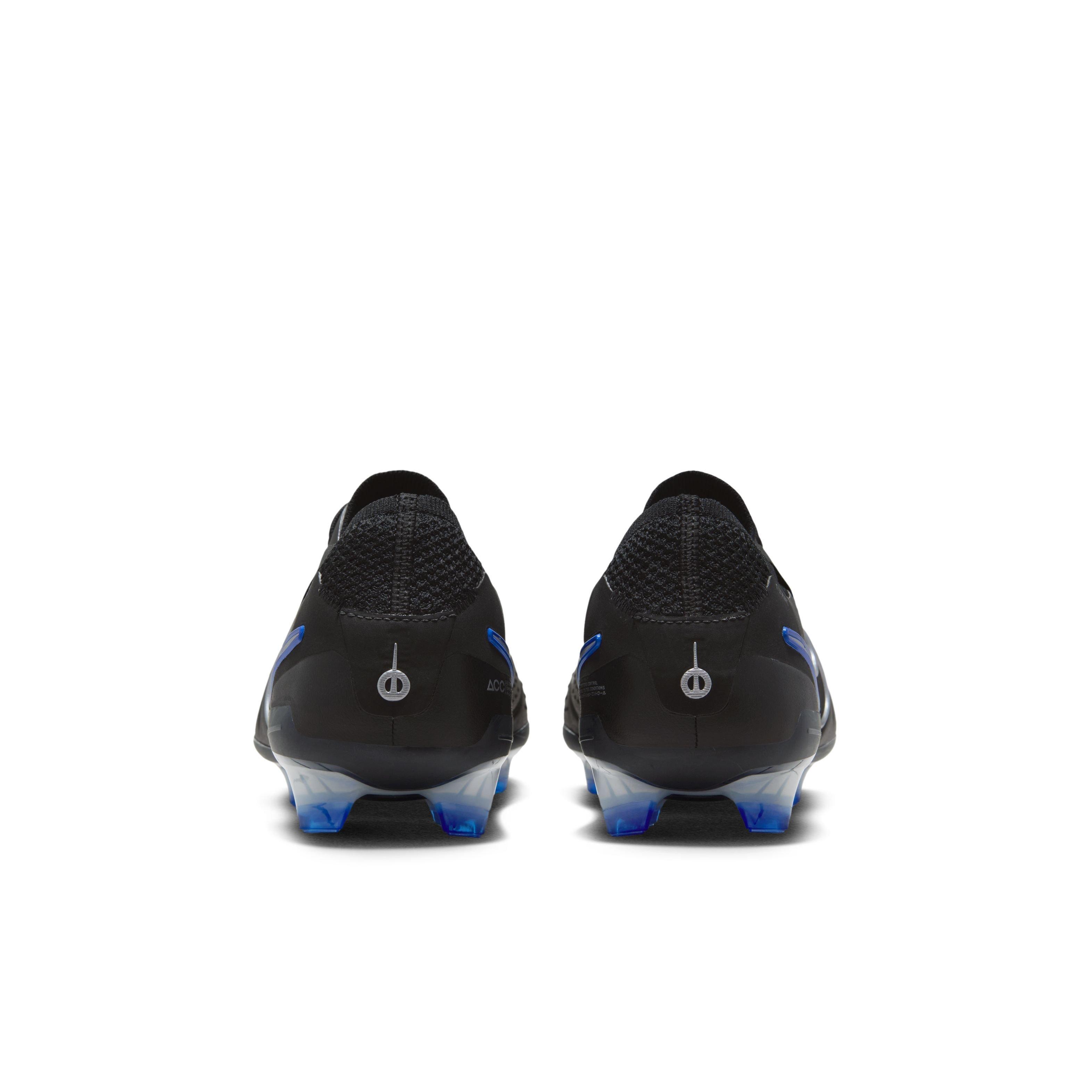 Nike Tiempo Legend 10 Elite Firm Ground  Grade School Kids' "Black/Hyper Royal/Chrome" Soccer Cleat