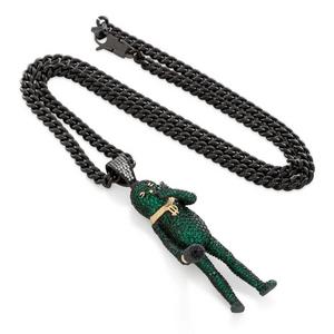 King Ice X Fortnite - Big Dill Necklace - BLACK GOLD