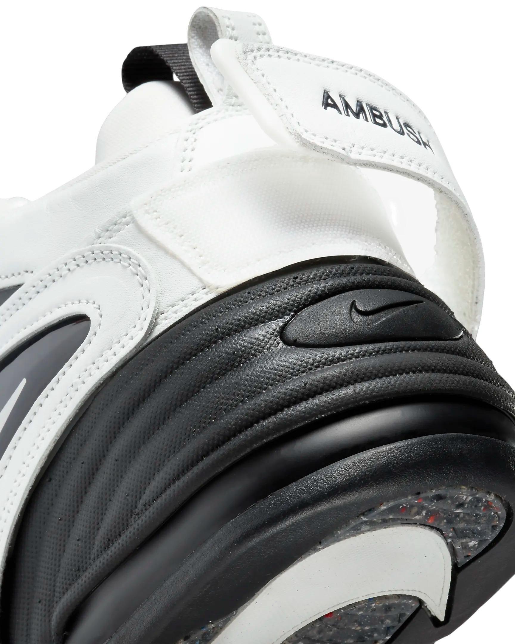Review of the AMBUSH x Nike Air More Uptempo Low Black White - Detailed &  on feet look, Blogs