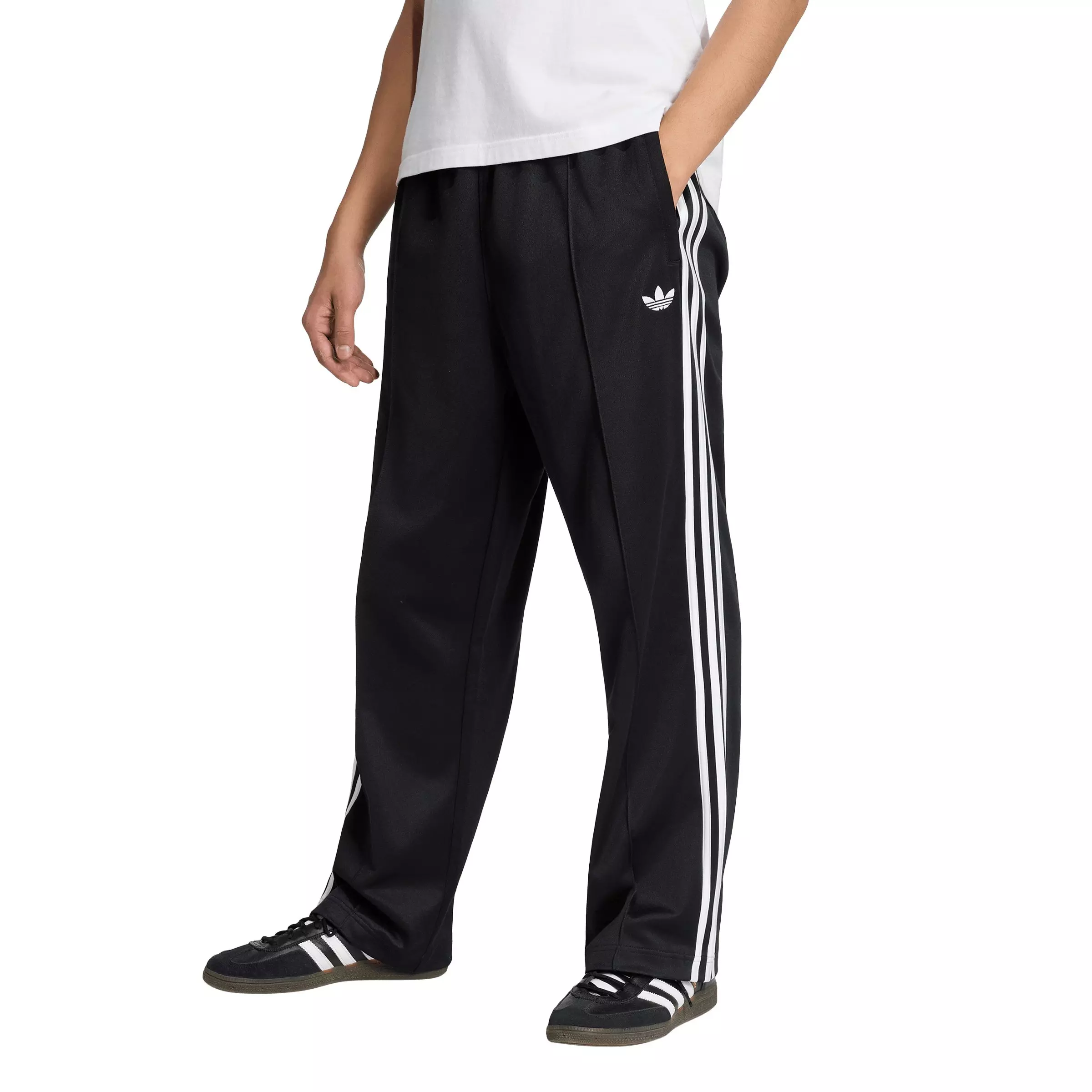 adidas Originals Men's Firebird Track Pants -Black - BLACK