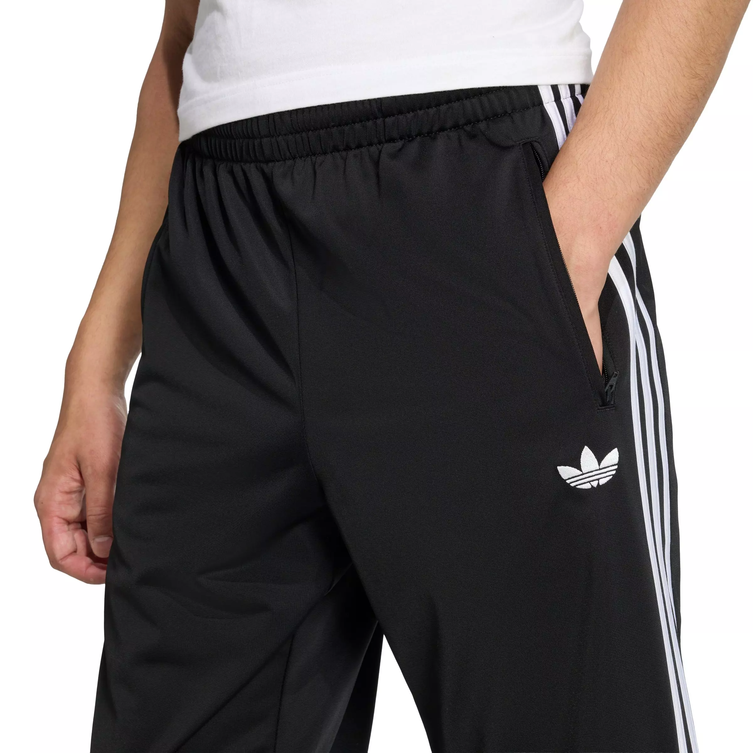 adidas Originals Men's Firebird Track Pants -Black - BLACK