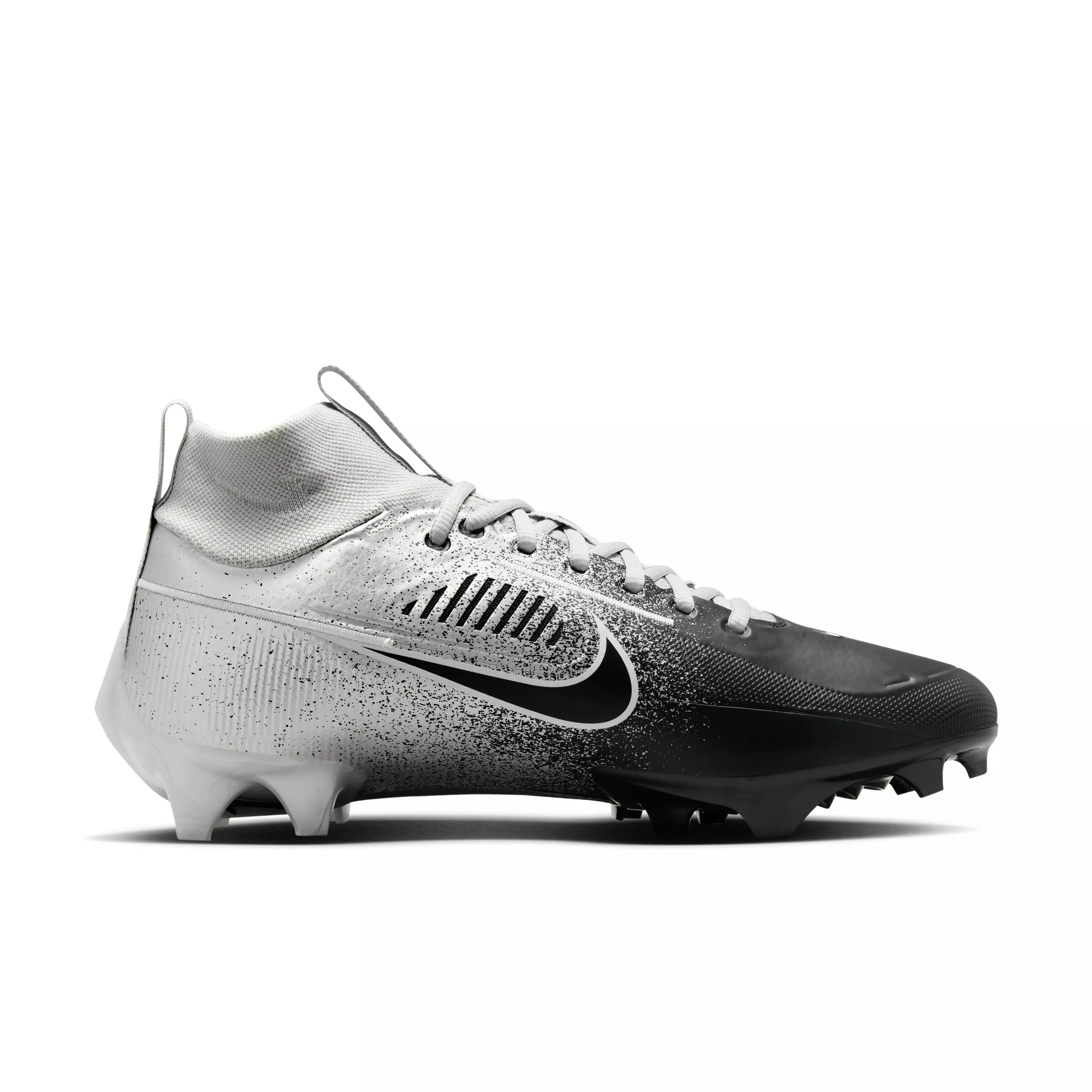 Nike Vapor Edge Pro 360 2 "Metallic Silver/White/Light Smoke Grey/Black" Men's Football Cleat - SILVER/WHITE/LT GREY/BLACK
