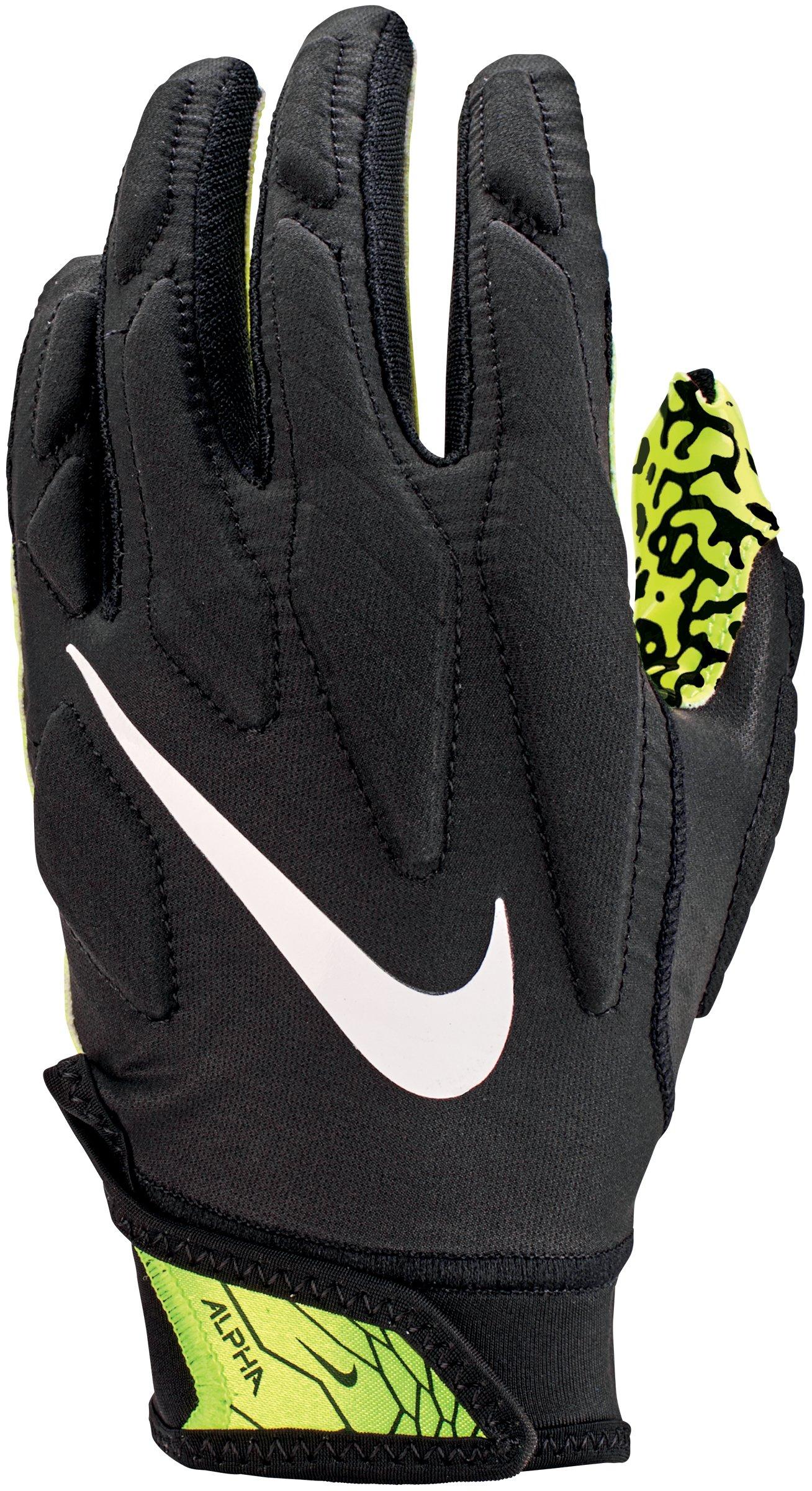 lime green football gloves