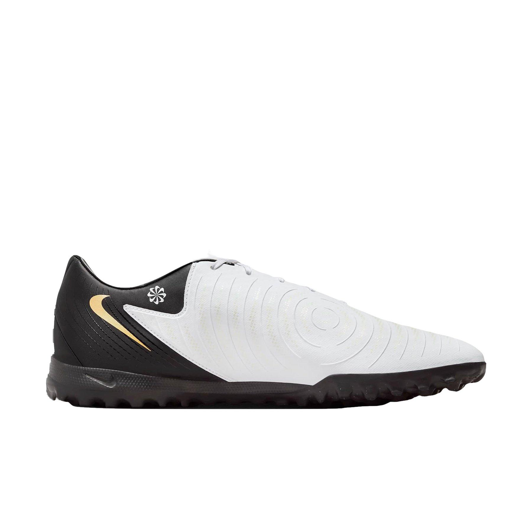 Nike Phantom GX 2 Academy Turf "White/Metallic Gold Coin/Black" Men's Soccer Shoe - WHITE/GOLD/BLACK Thumbnail View 1