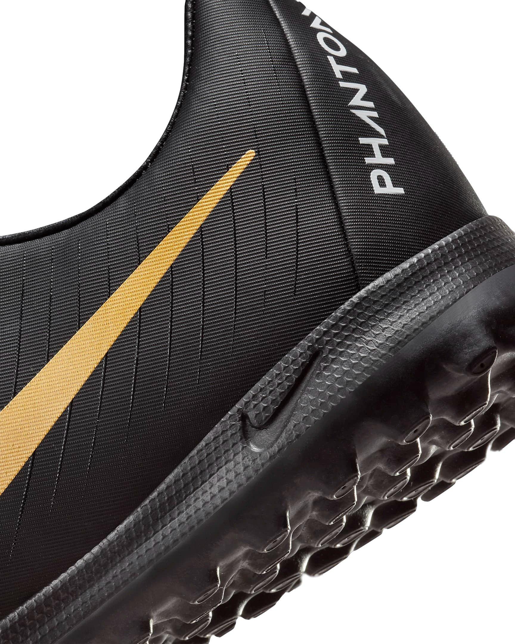 Nike Phantom GX 2 Academy Turf "White/Metallic Gold Coin/Black" Men's Soccer Shoe - WHITE/GOLD/BLACK Thumbnail View 8