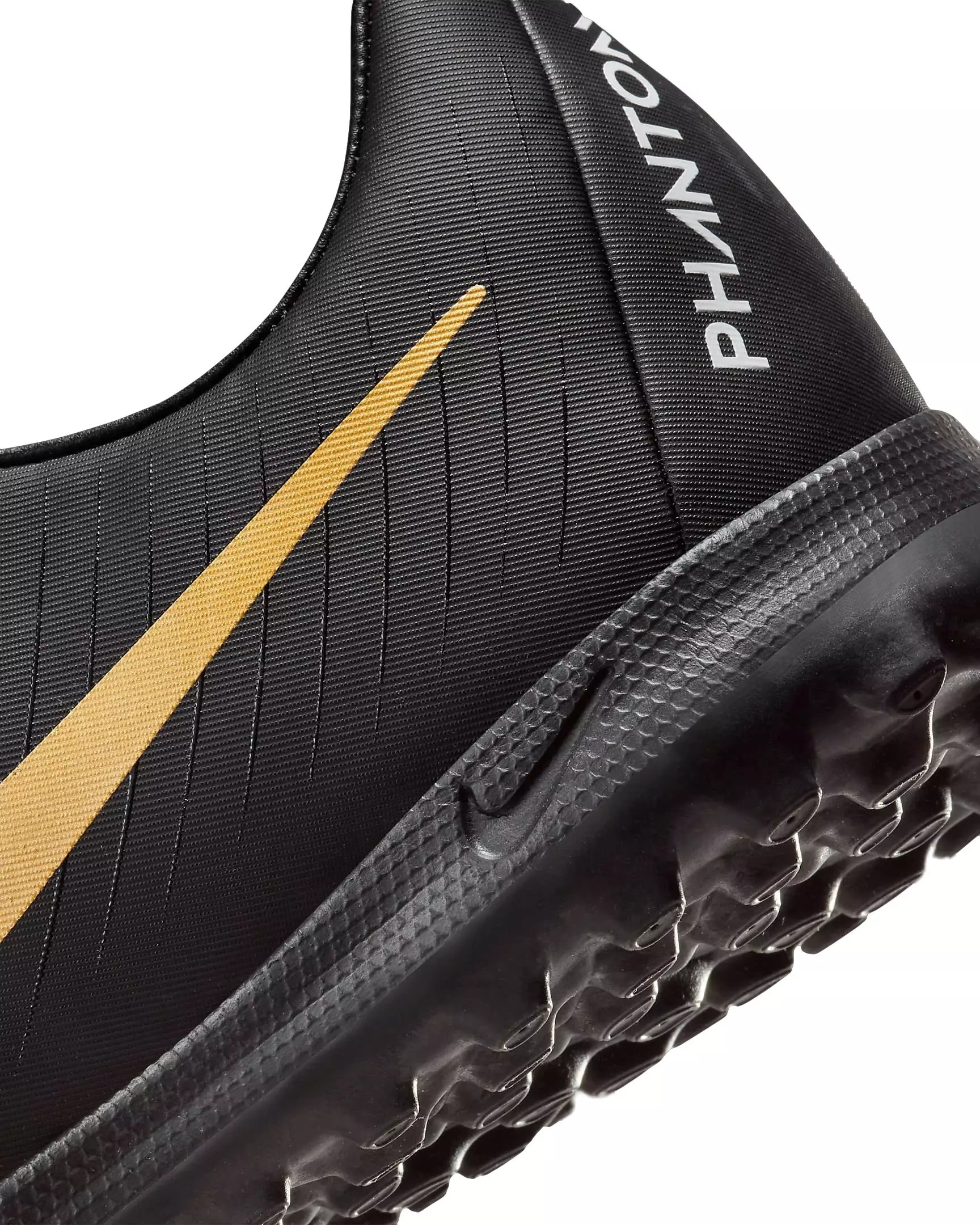 Nike Phantom GX 2 Academy Turf "White/Metallic Gold Coin/Black" Men's Soccer Shoe - WHITE/GOLD/BLACK