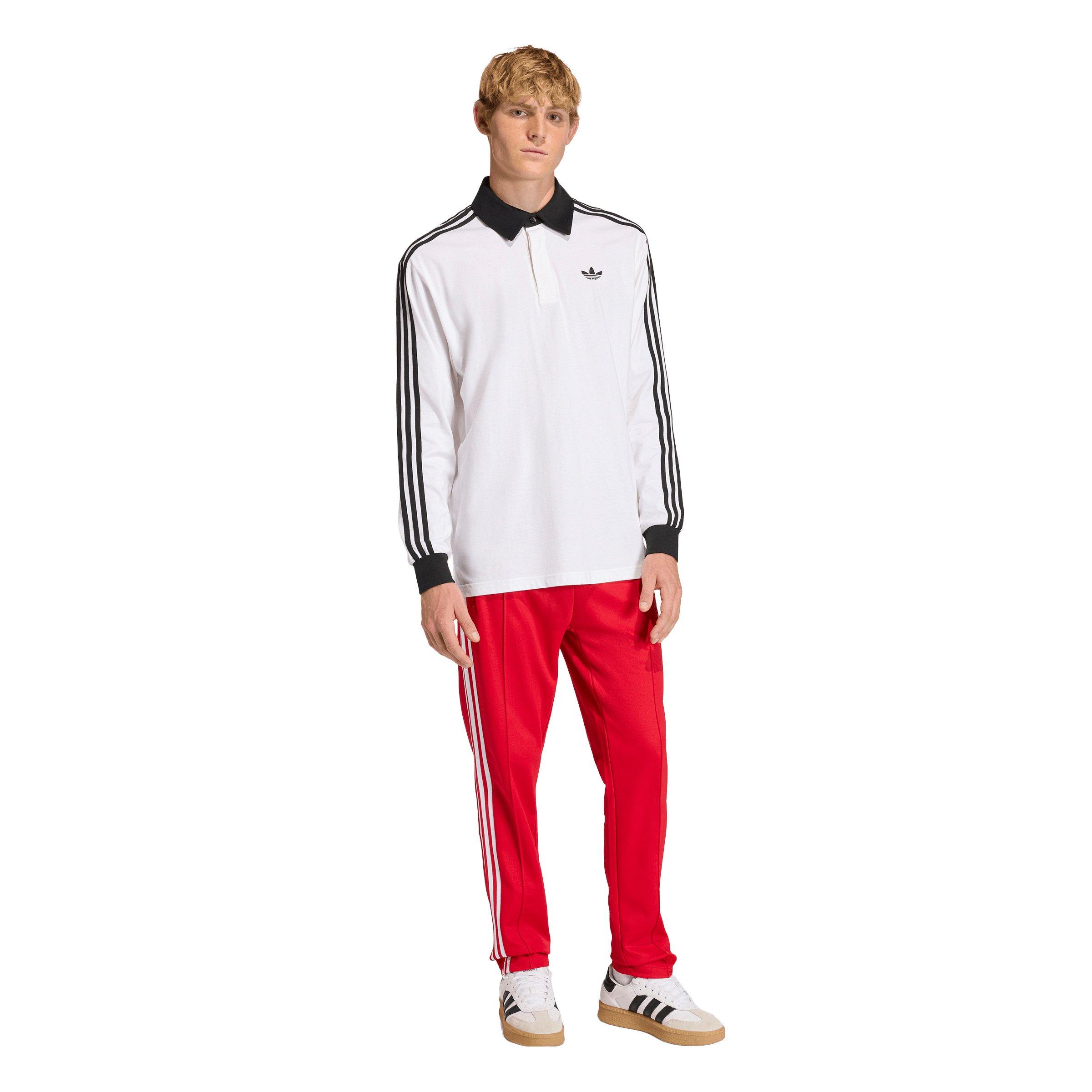 adidas Originals Men's Classic Track Pants - Red - RED Thumbnail View 5
