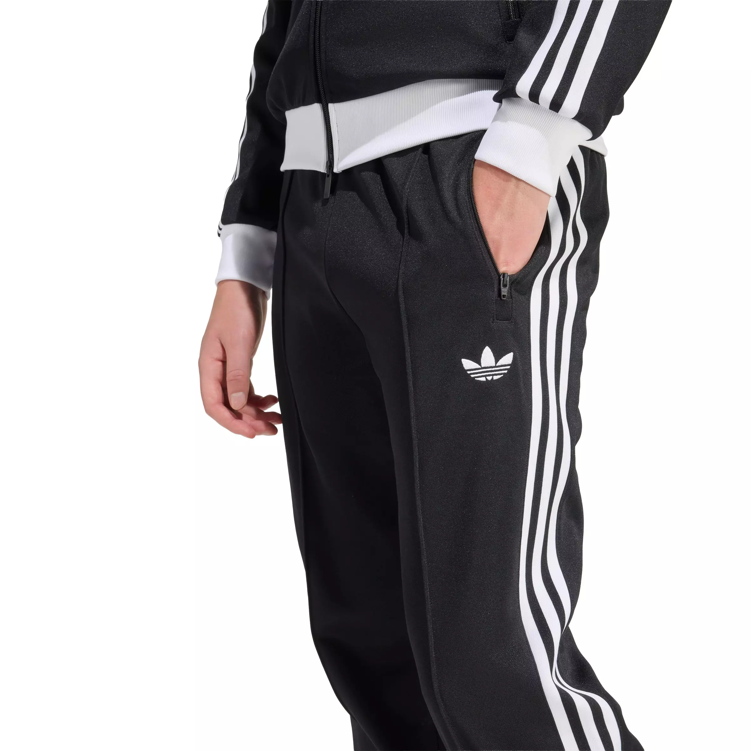 adidas Originals Men's Beckenbauer Classic Track Pants -Black - BLACK