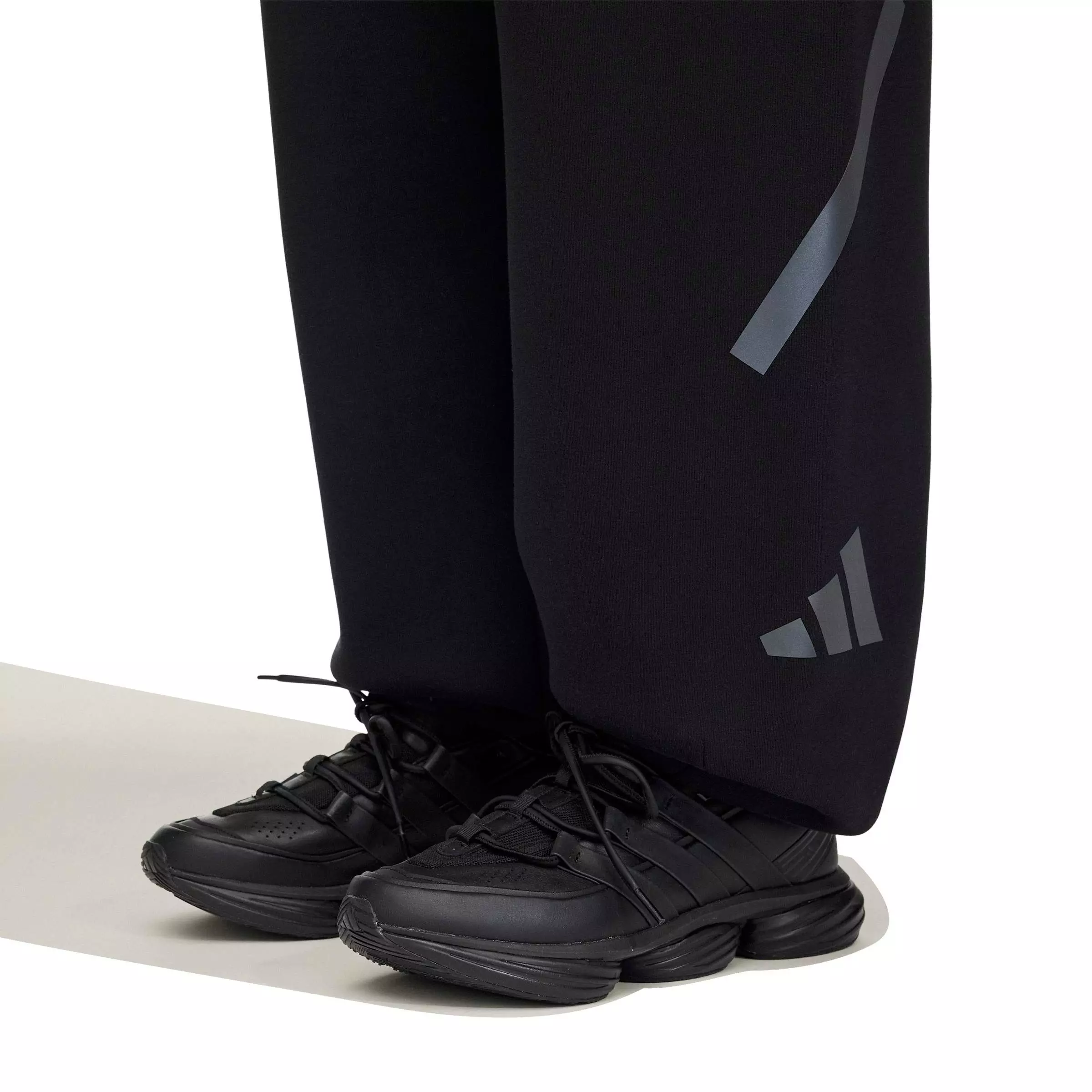 adidas Men's x Entire Studios Z.N.E. Uniform Knit Pants -Black - BLACK