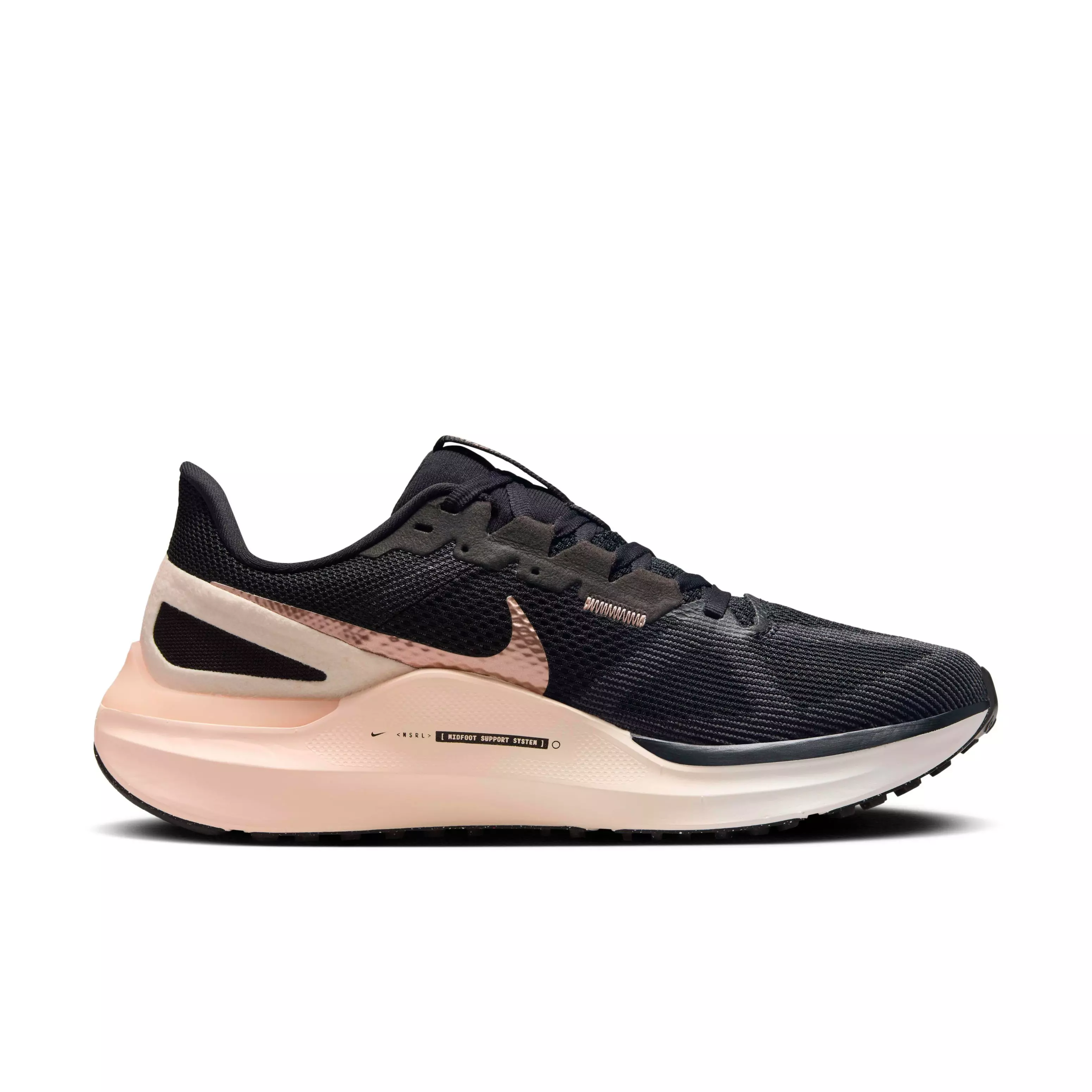 Nike Structure 25 "Black/Crimson Tint/Anthracite/Metallic Red Bronze" Women's Running Shoe - BLACK/CRIMSON/ANTHRACITE/BRONZE
