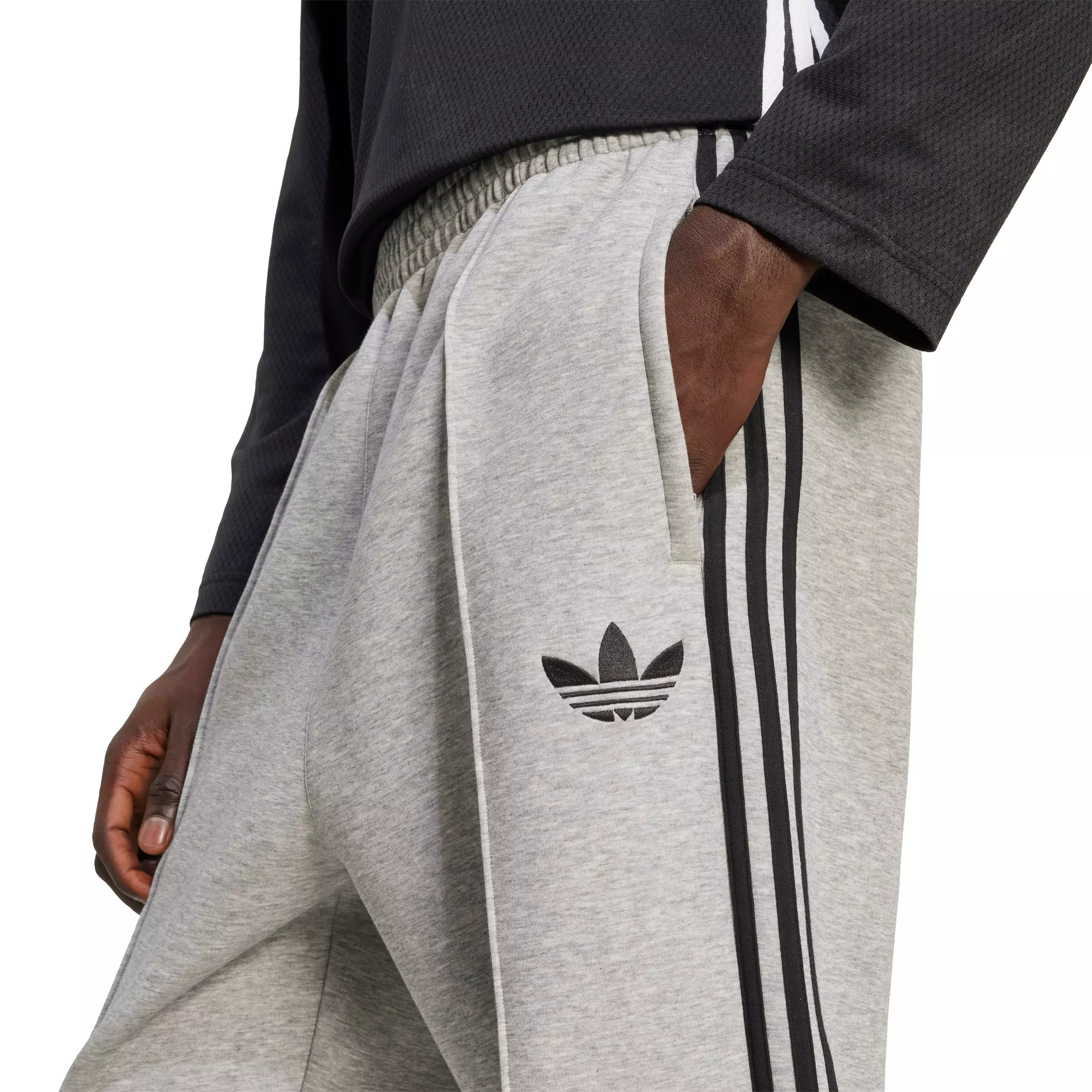 adidas Originals Men's Adicolor Spacer Baggy Track Pants - Grey - GREY