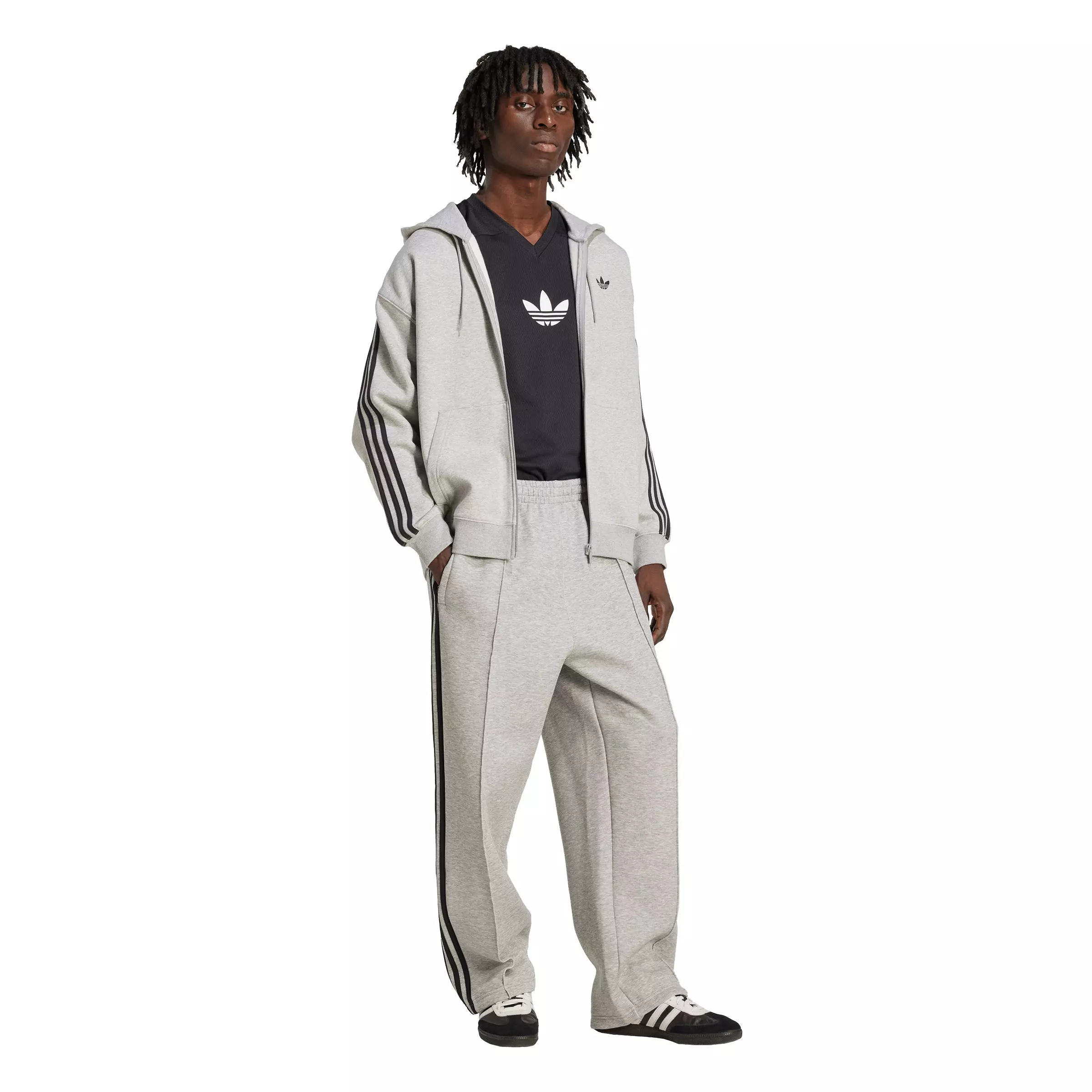 adidas Originals Men's Adicolor Spacer Baggy Track Pants - Grey - GREY