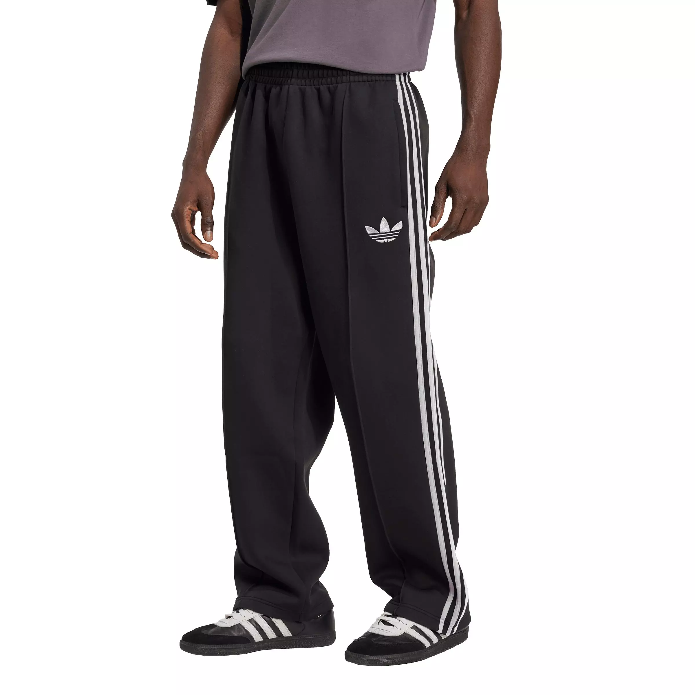 adidas Originals Men's Adicolor Spacer Baggy Track Pants -Black - BLACK