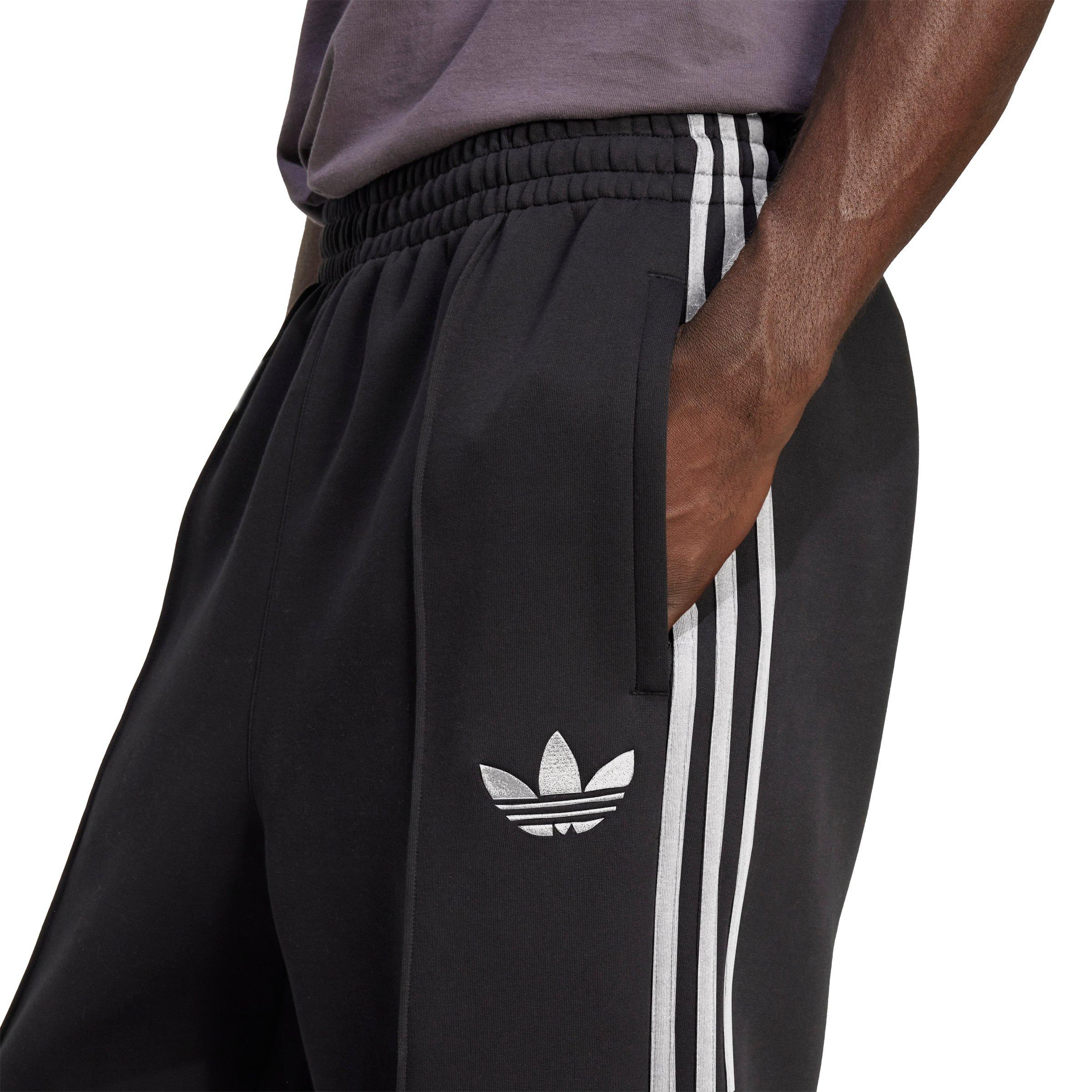 adidas Originals Men's Adicolor Spacer Baggy Track Pants - Black - BLACK Thumbnail View 4