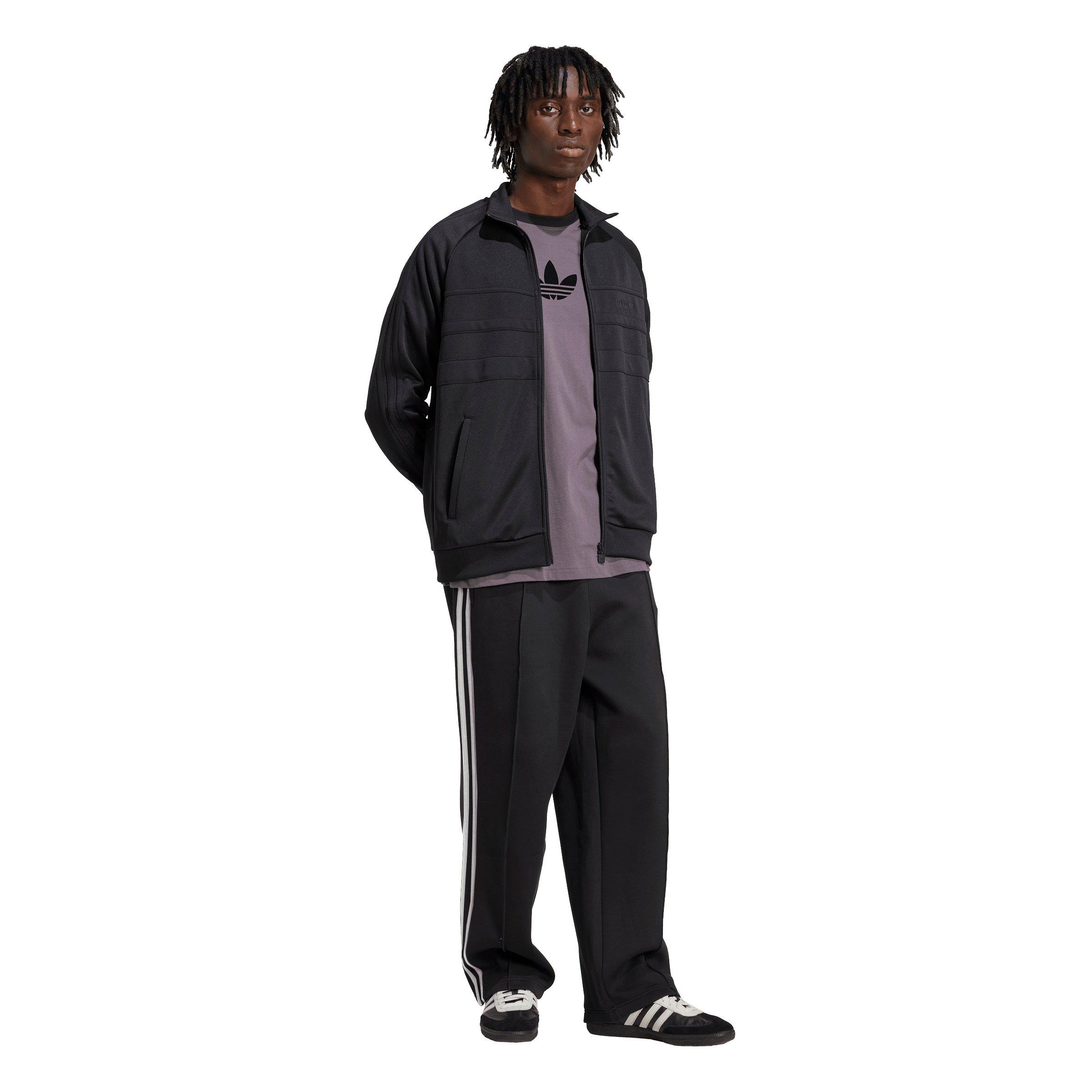 adidas Originals Men's Adicolor Spacer Baggy Track Pants - Black - BLACK Thumbnail View 5