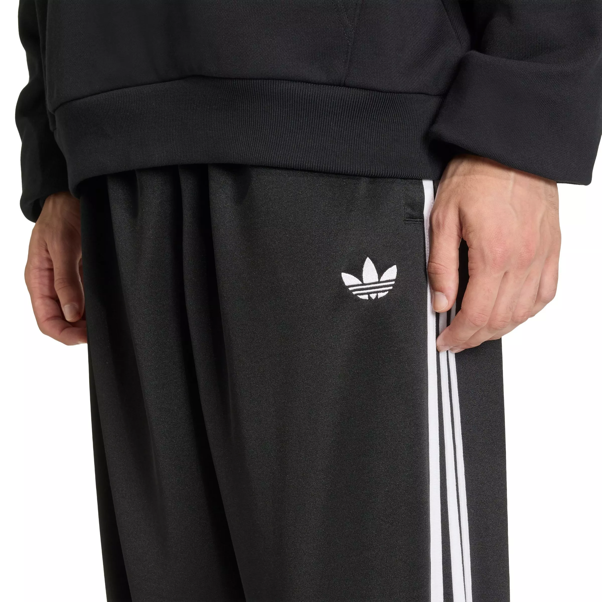 adidas Originals Men's Adicolor Loose Trackpants -Black - BLACK