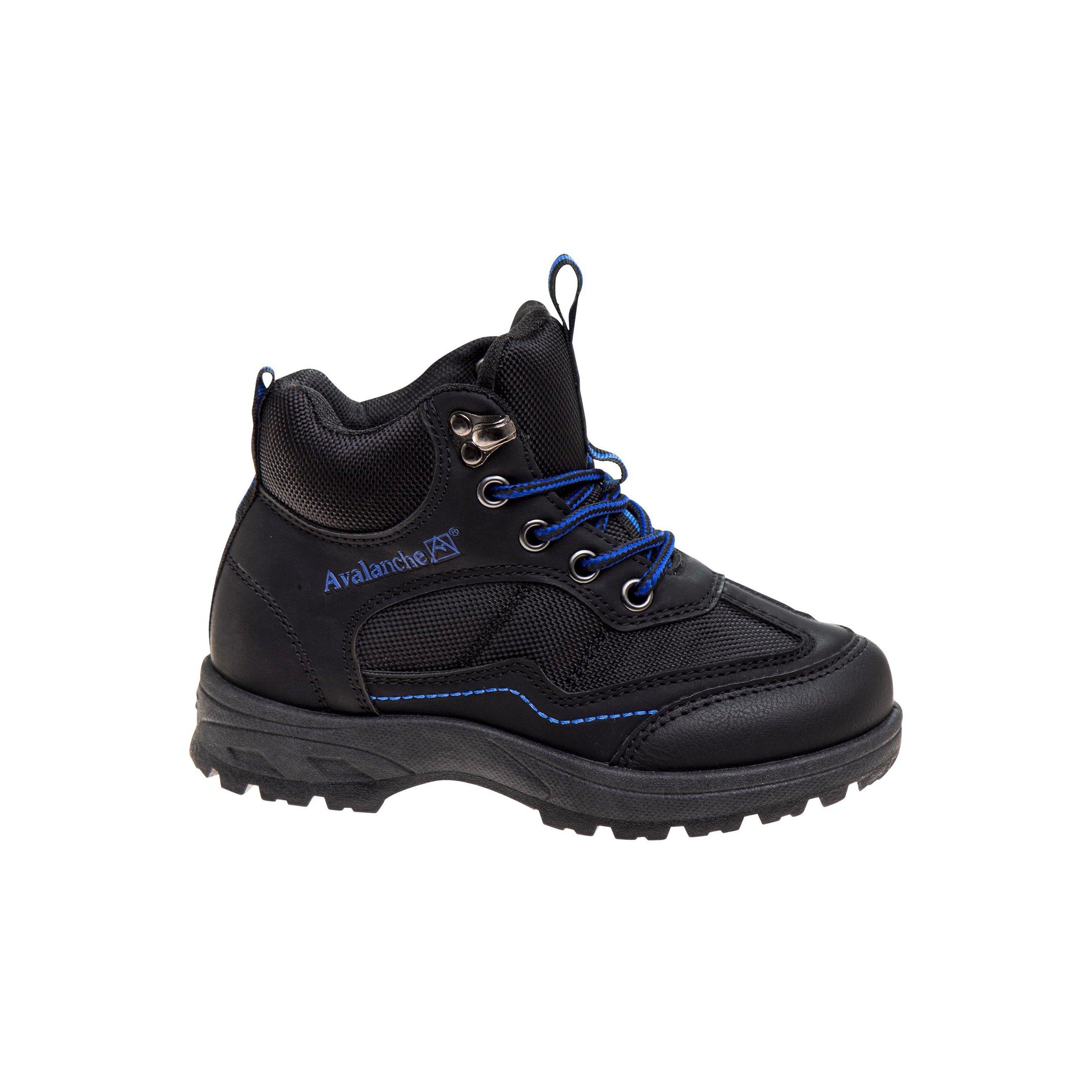Avalanche All Terrain Adventure "Black/Blue" Preschool Boys' Hiker Boot - BLACK/BLUE