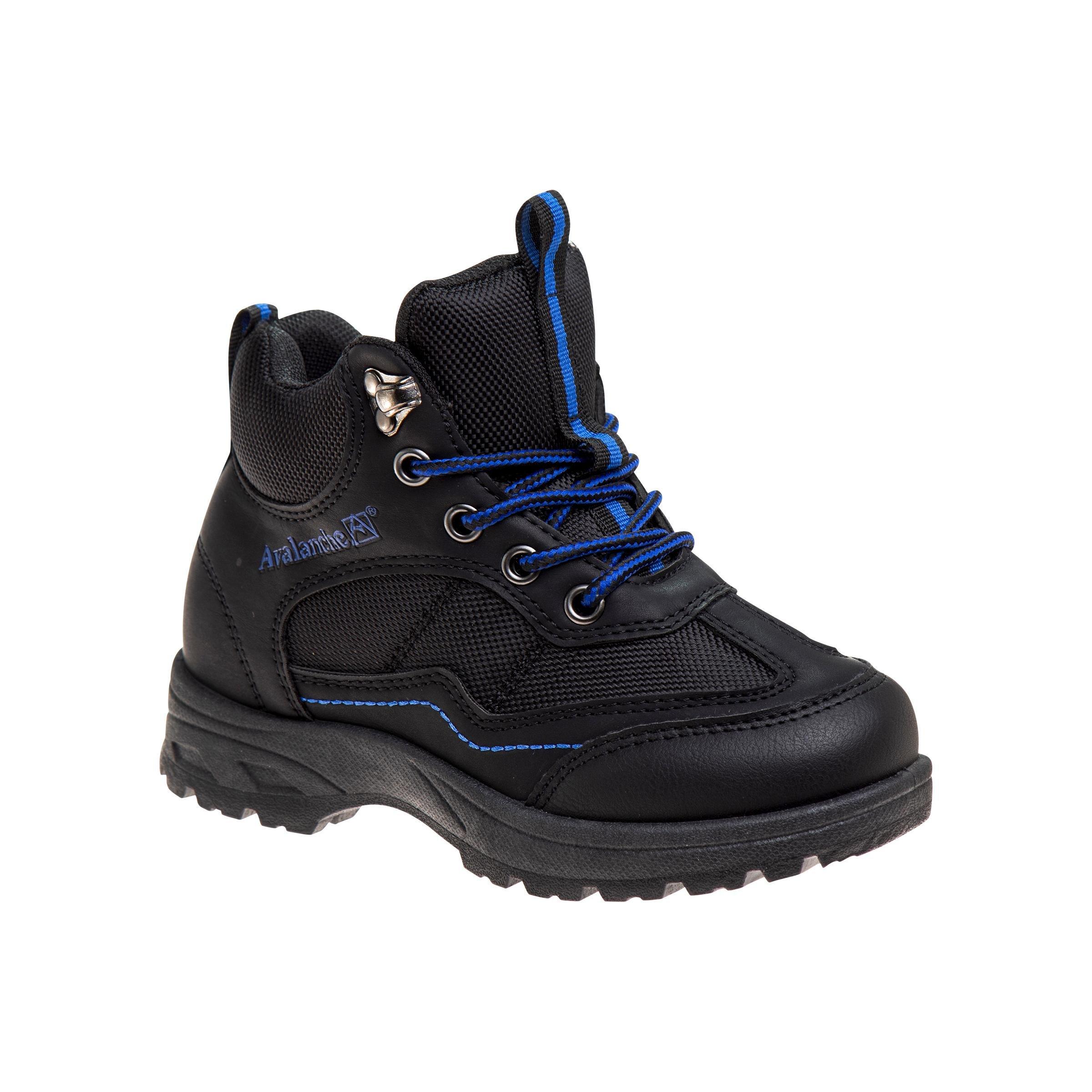Avalanche All Terrain Adventure "Black/Blue" Preschool Boys' Hiker Boot - BLACK/BLUE