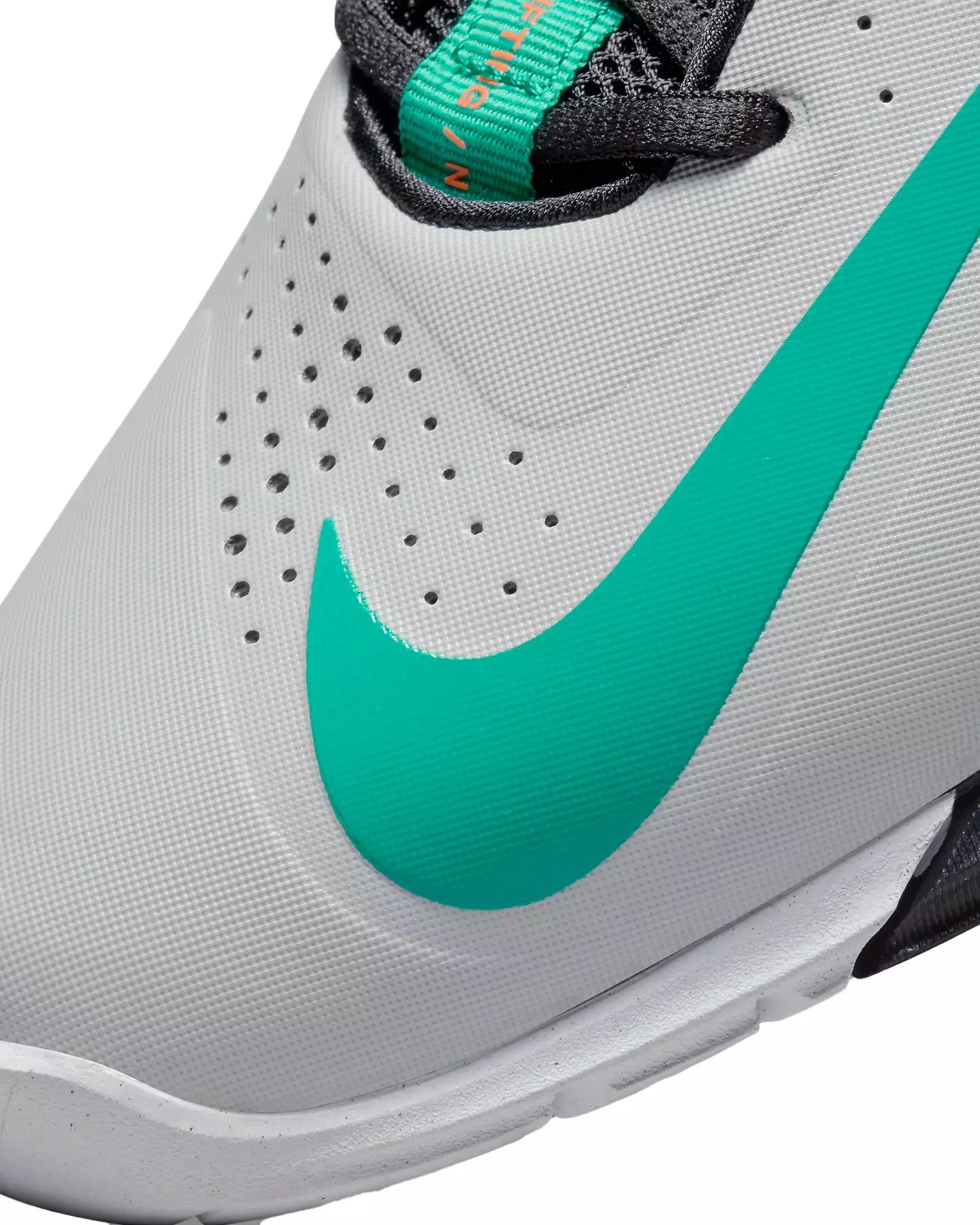 Nike Savaleos "Grey Fog/Dark Smoke Grey/Total Orange/Clear Emerald" Men's Weightlifting Shoe - GREY/DK GREY/ORANGE/EMERALD