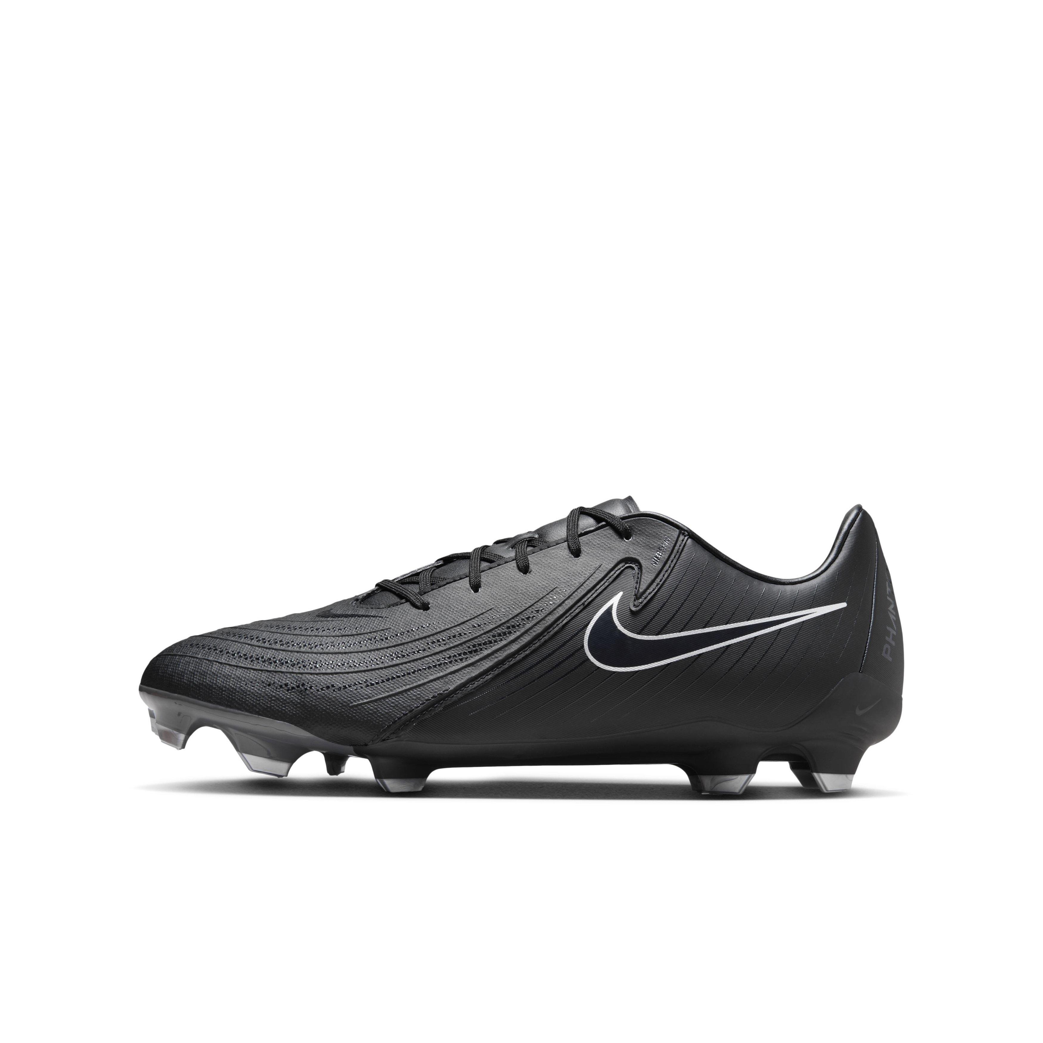 Nike Phantom GX 2 Academy MG Grade School Kids' "Black/Black" Soccer Cleat