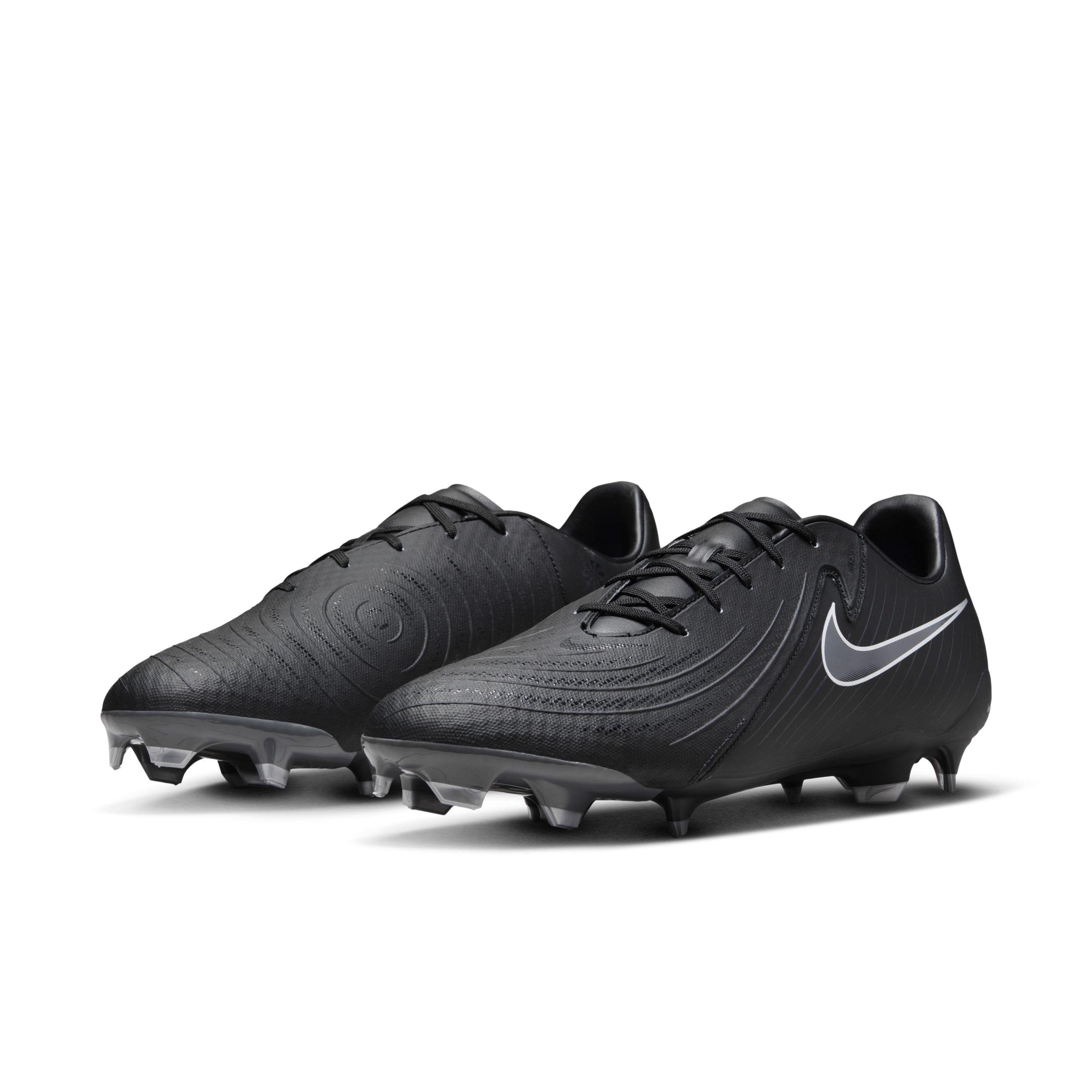 Nike Phantom GX 2 Academy MG Grade School Kids' "Black/Black" Soccer Cleat