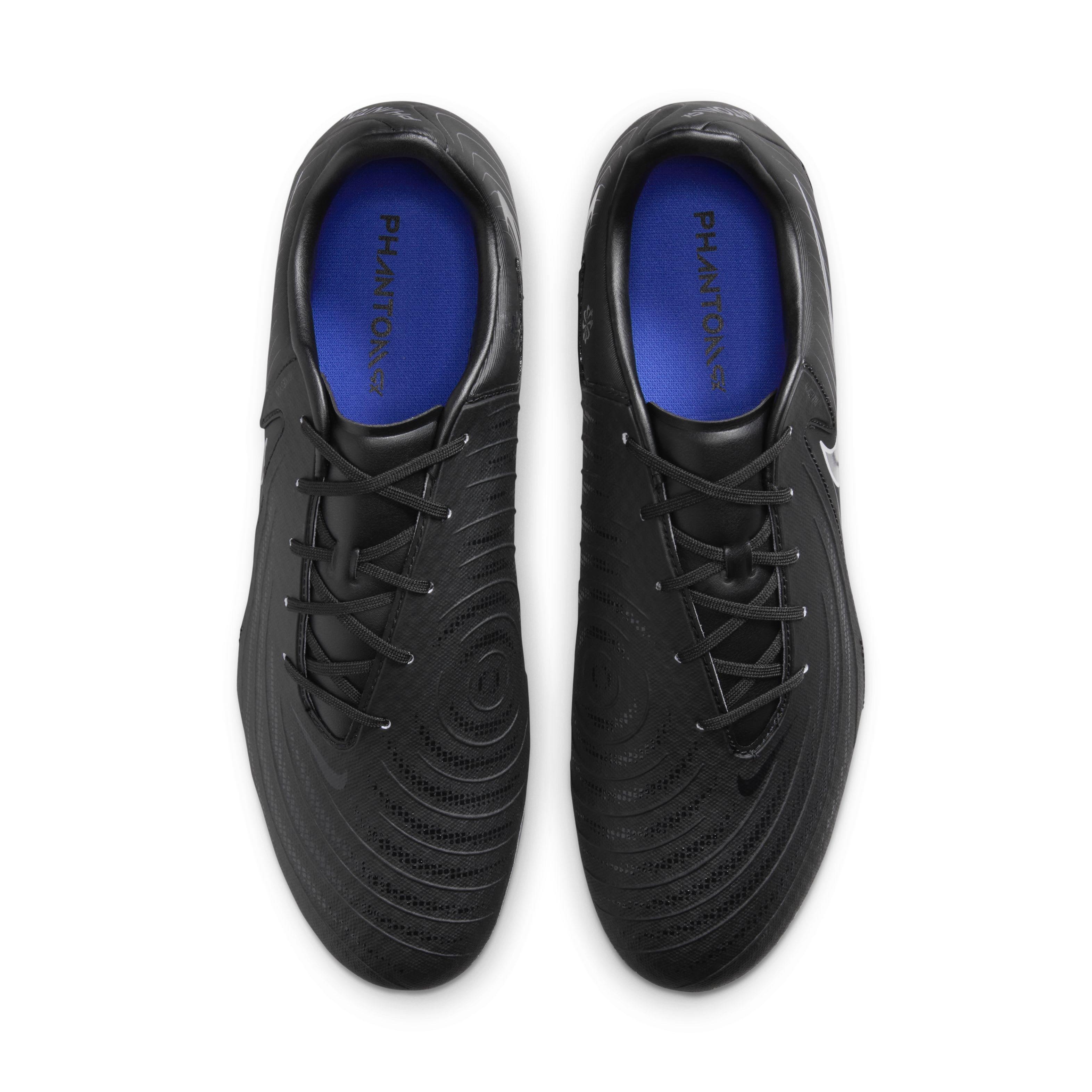 Nike Phantom GX 2 Academy MG Grade School Kids' "Black/Black" Soccer Cleat