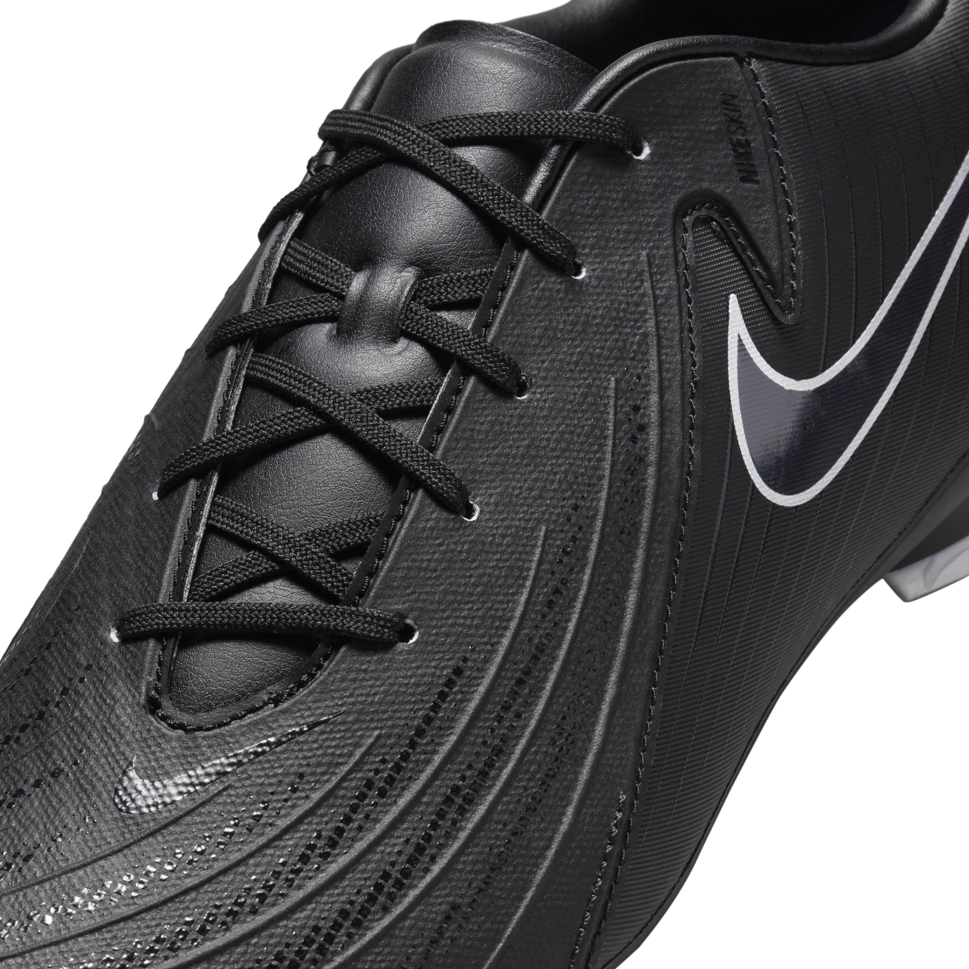 Nike Phantom GX 2 Academy MG Grade School Kids' "Black/Black" Soccer Cleat