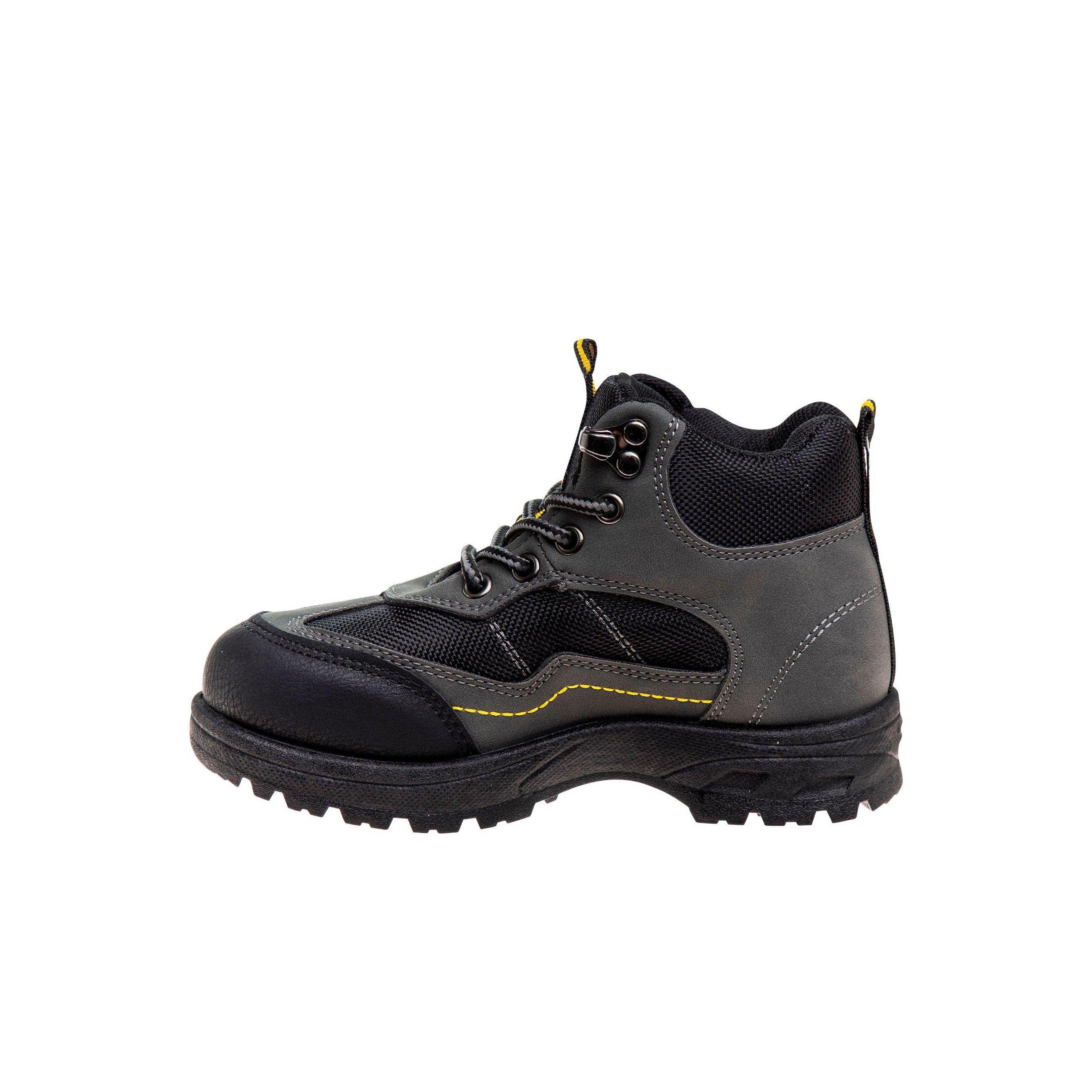 Avalanche All Terrain Adventure "Grey/Yellow" Preschool Boys' Hiker Boot - GREY/YELLOW